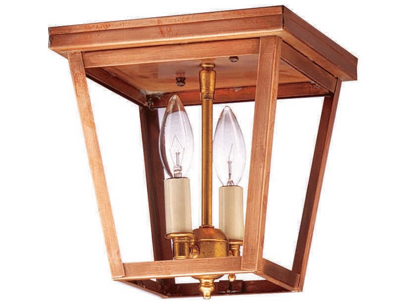 Northeast Lantern Williams 2-Light Brass Flush Mount