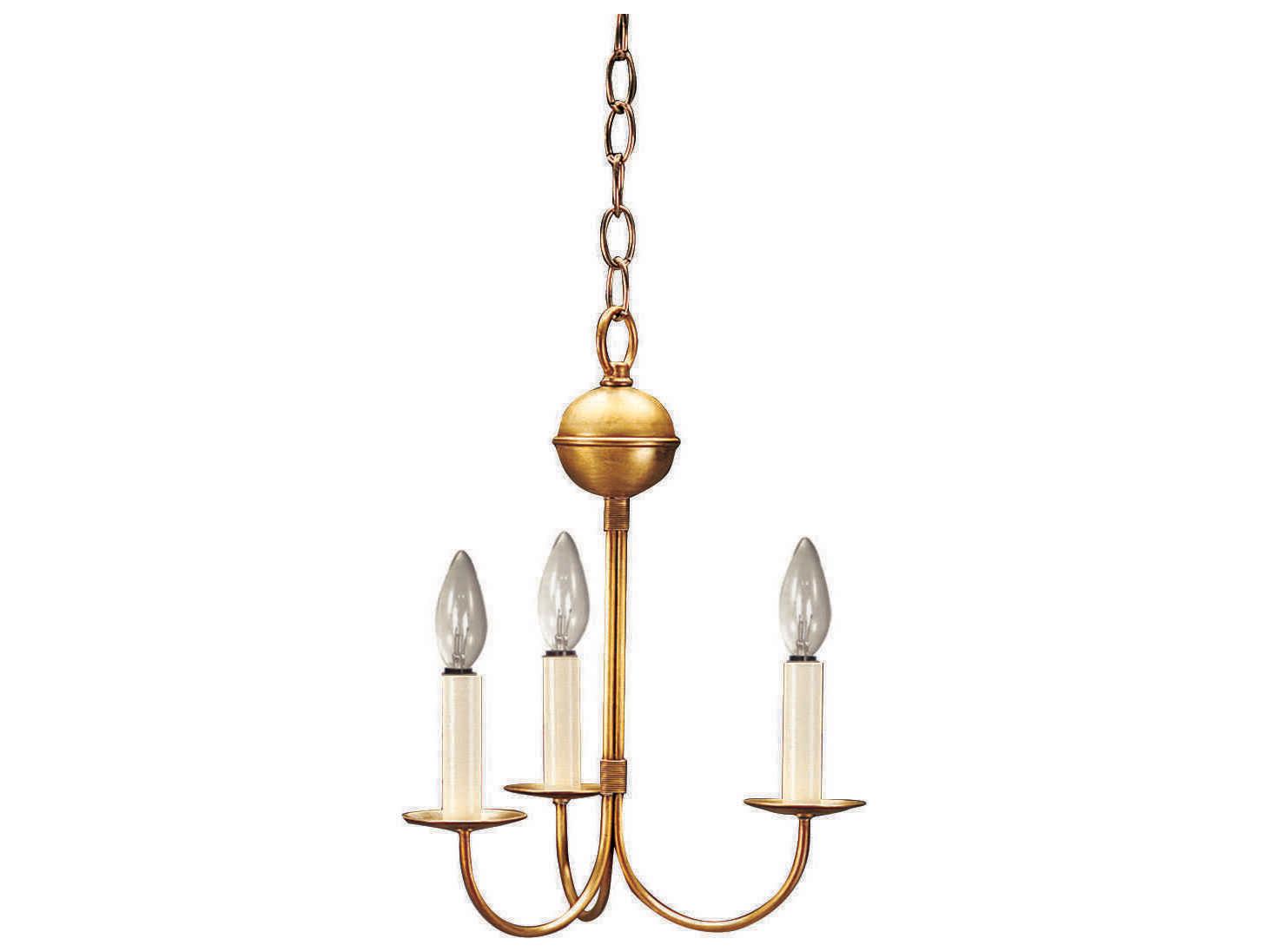 Northeast Lantern 3-Light Brass Candelabra Chandelier