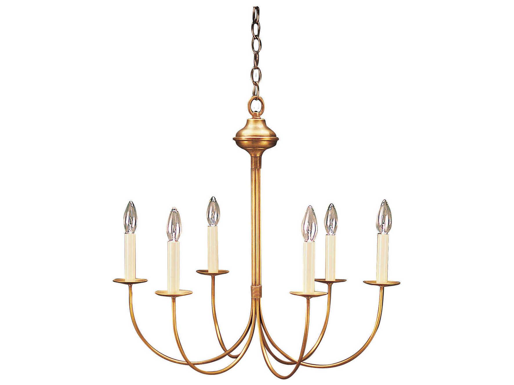 Northeast Lantern 6-Light Bronze Candelabra Chandelier