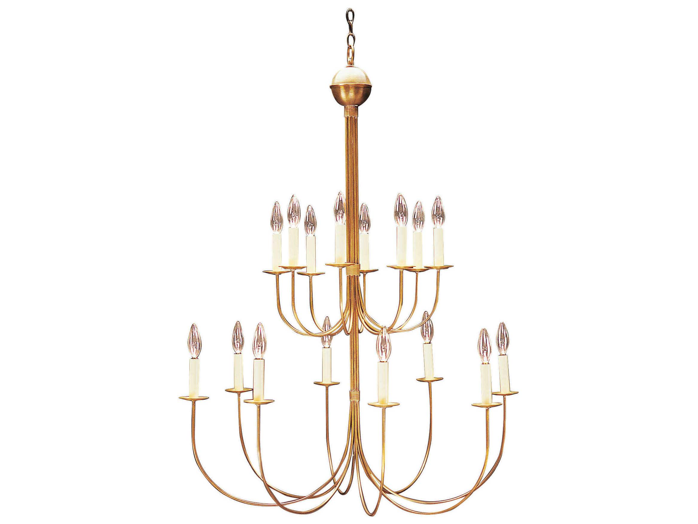 Northeast Lantern 16-Light Brass Candelabra Chandelier