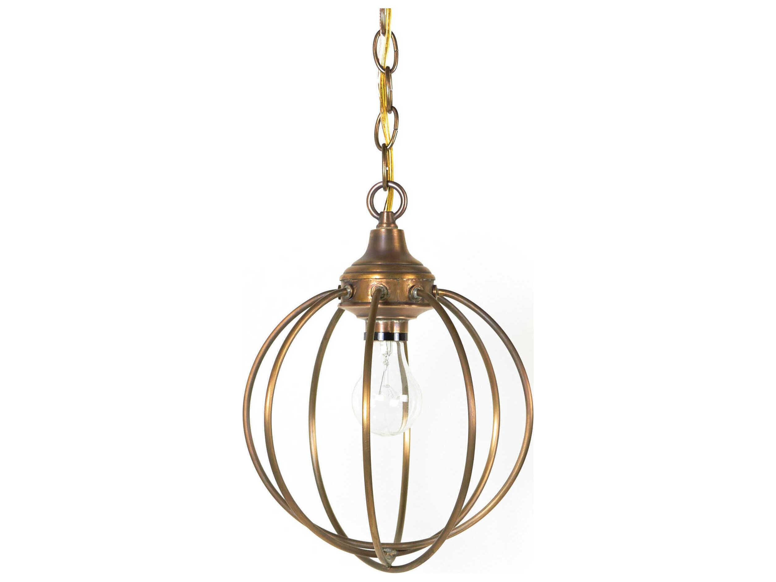 Northeast Lantern Orb 1-Light Gold Globe Mini Pendant