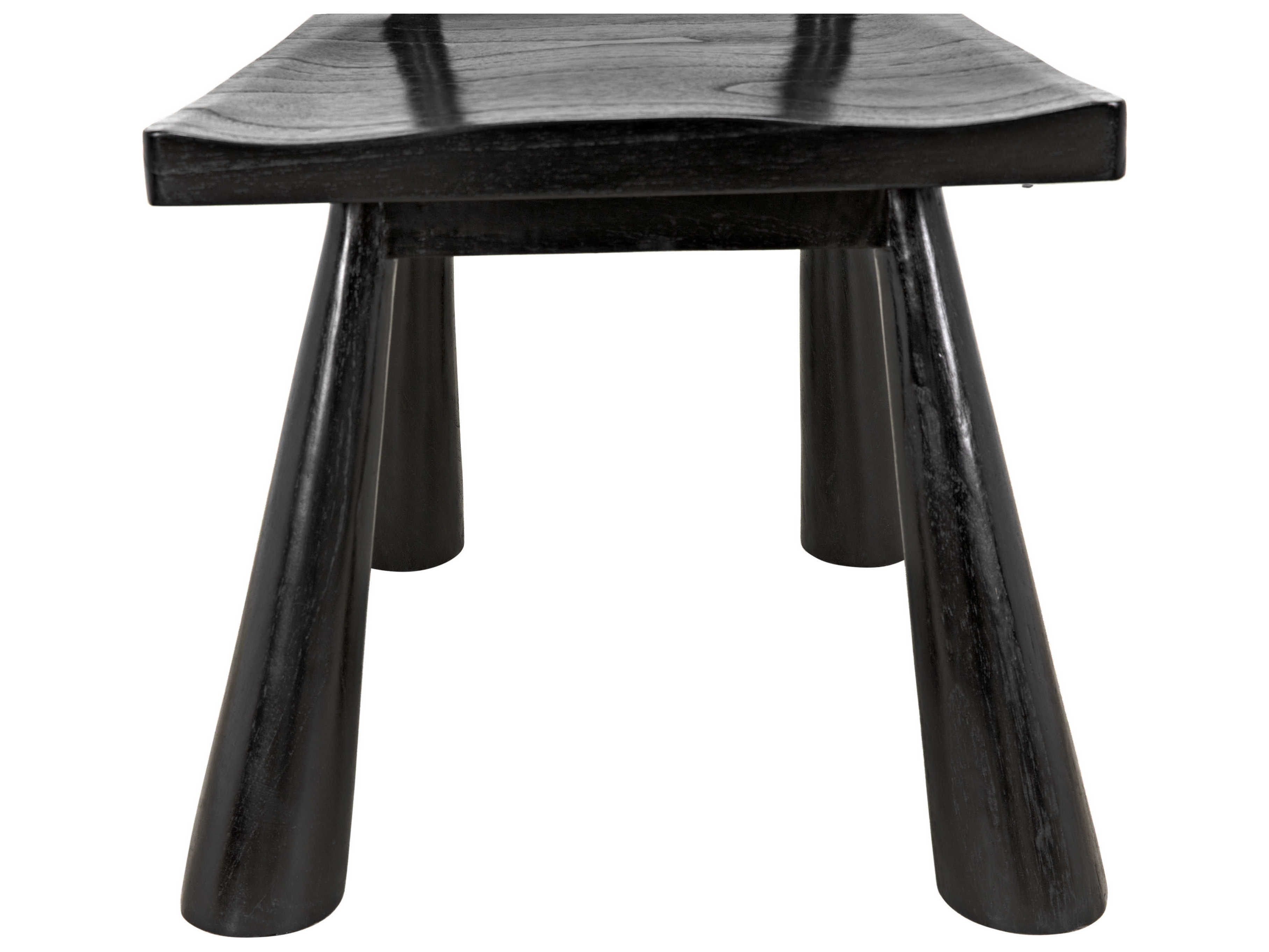 Noir Sungkai Wood Black Side Dining Chair