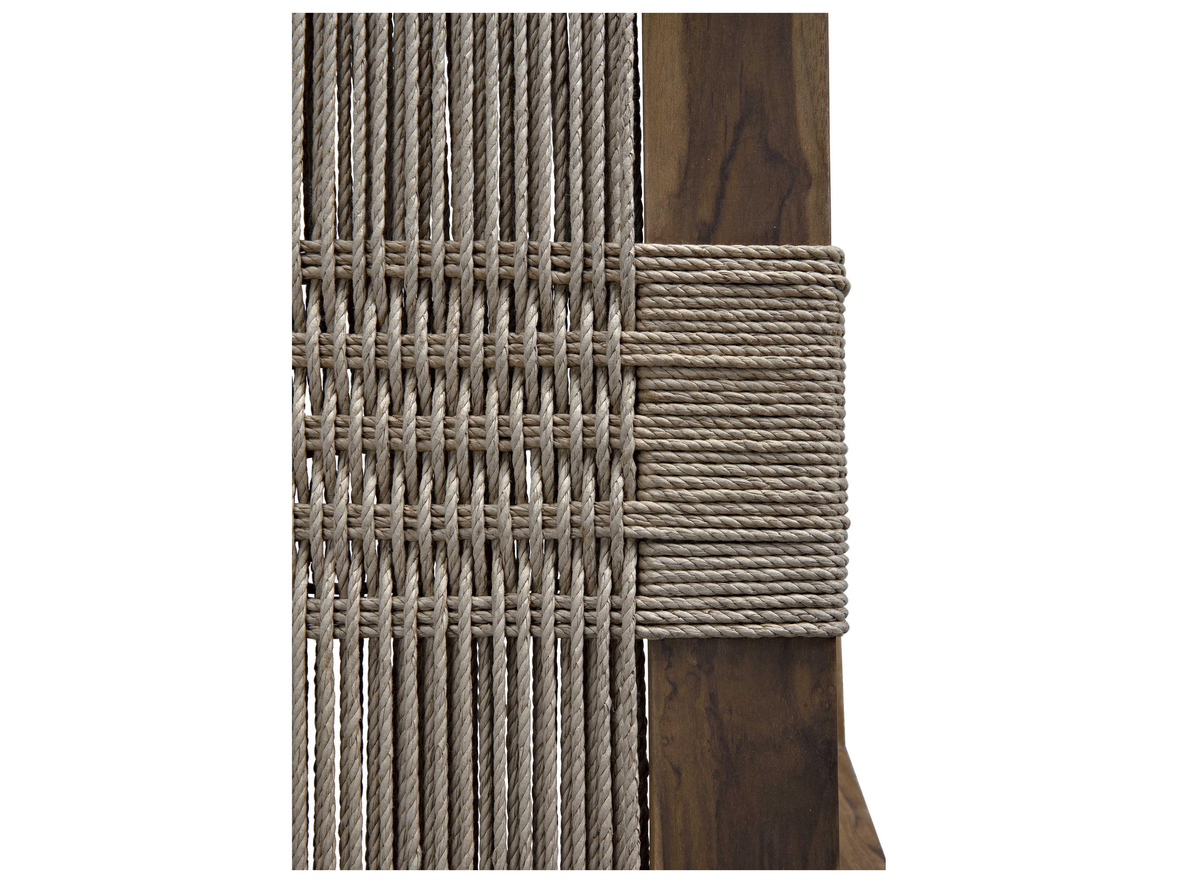 Noir Teak Wood Brown Side Dining Chair