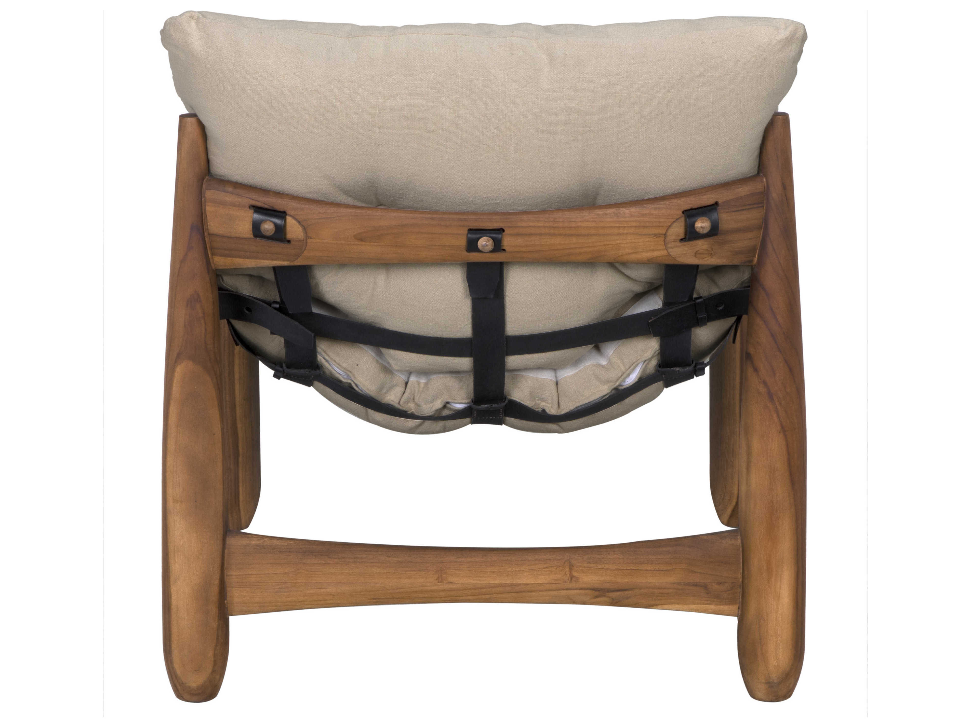 Noir Dante Brown Fabric Accent Chair