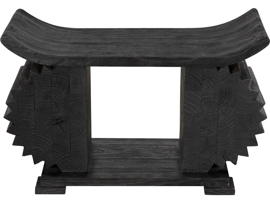 Noir Duma Burnt Black Accent Bench