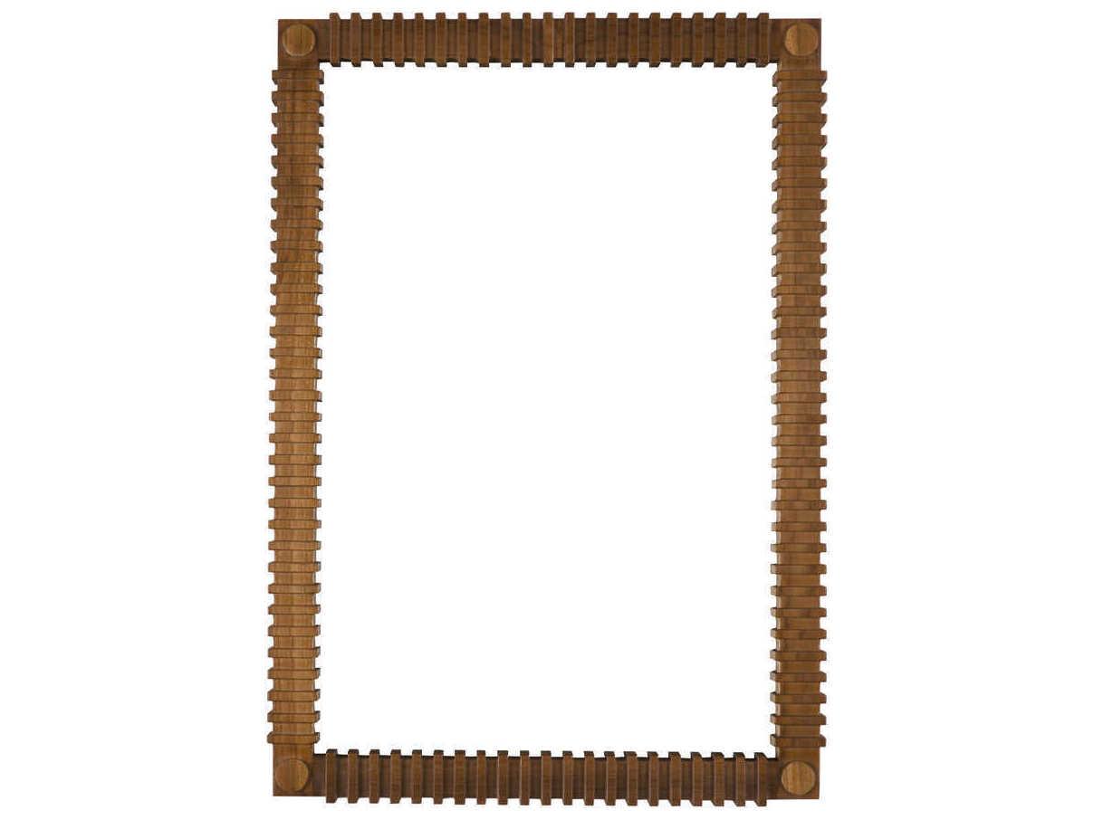 Noir Rift Clear Coat Flat Rectangular Wall Mirror