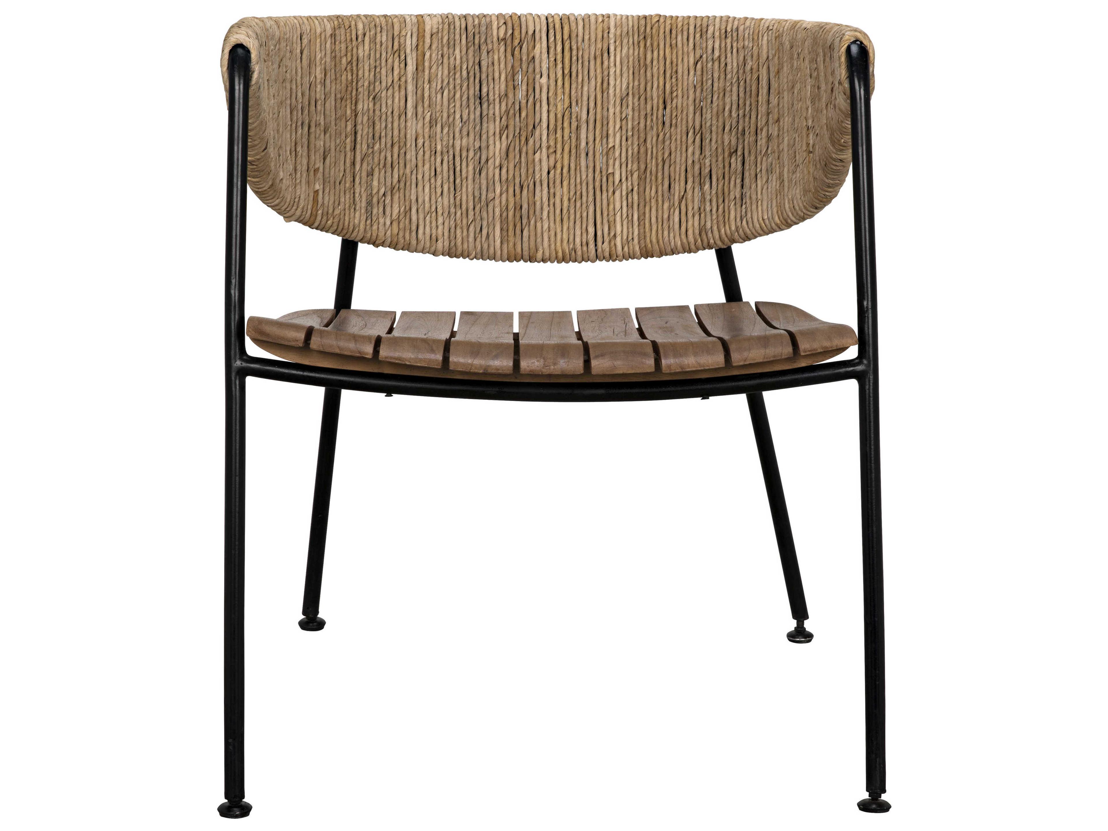 Noir Living Room Brown Accents Accent Chair