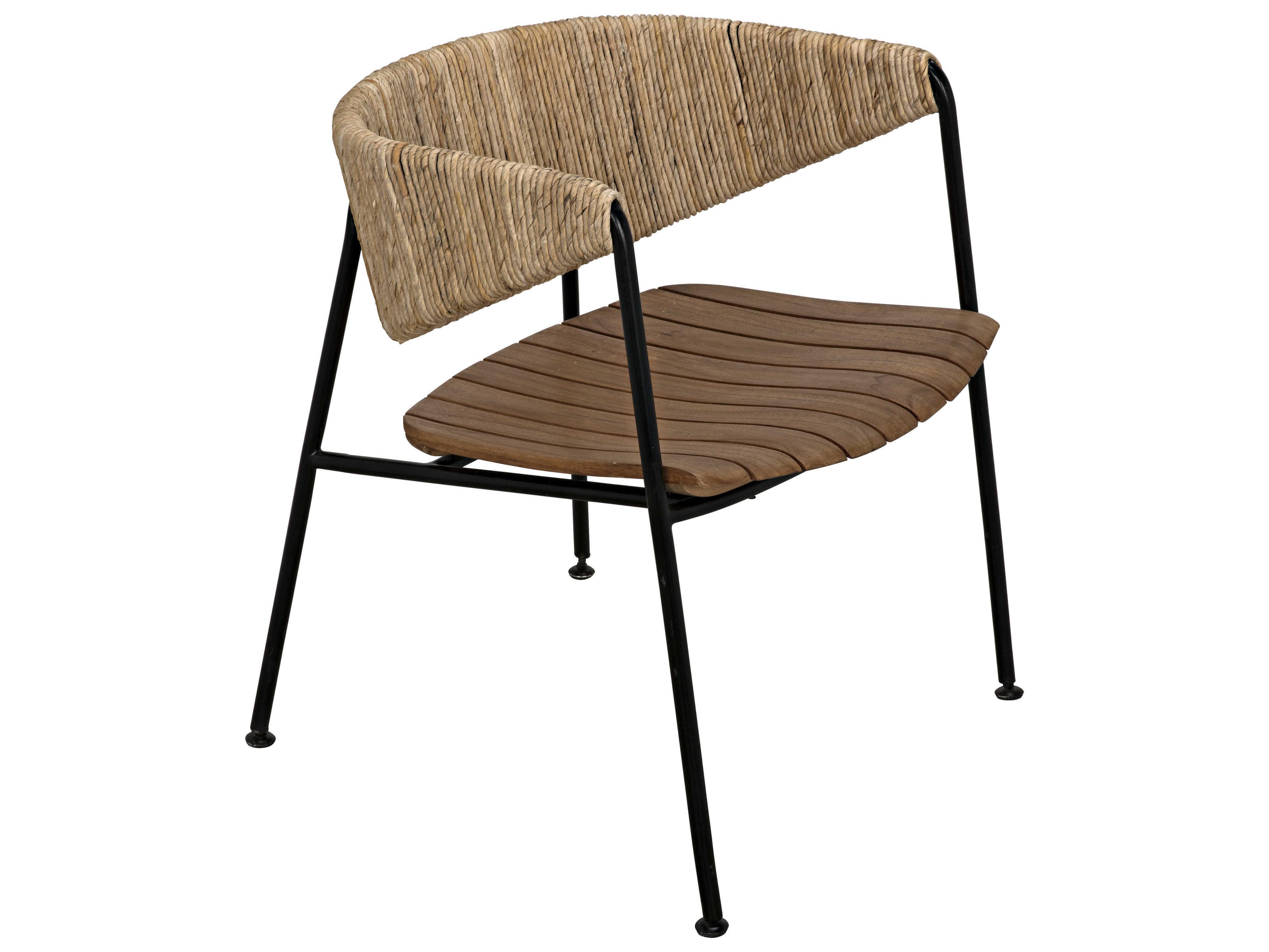 Noir Living Room Brown Accents Accent Chair