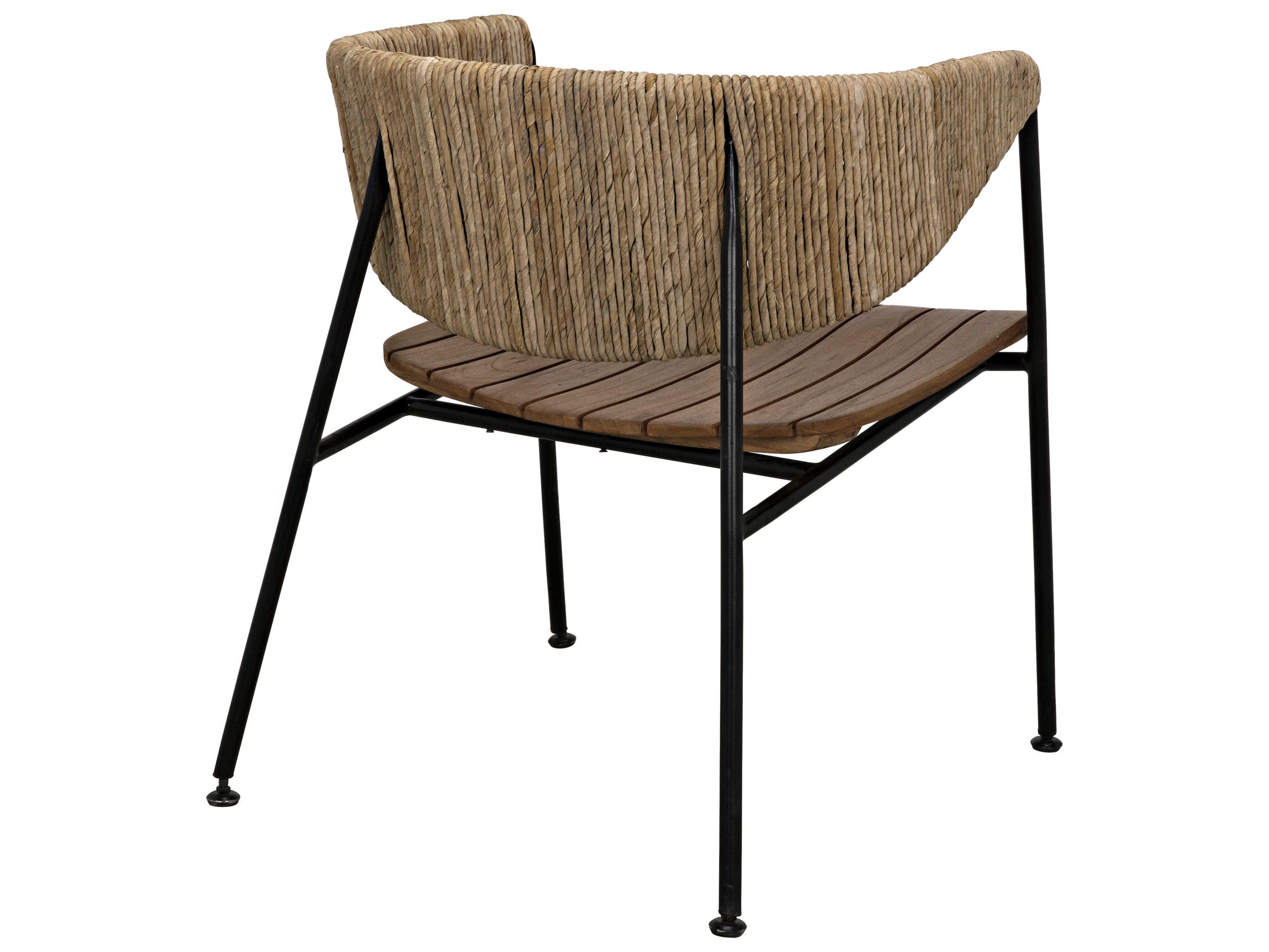 Noir Living Room Brown Accents Accent Chair