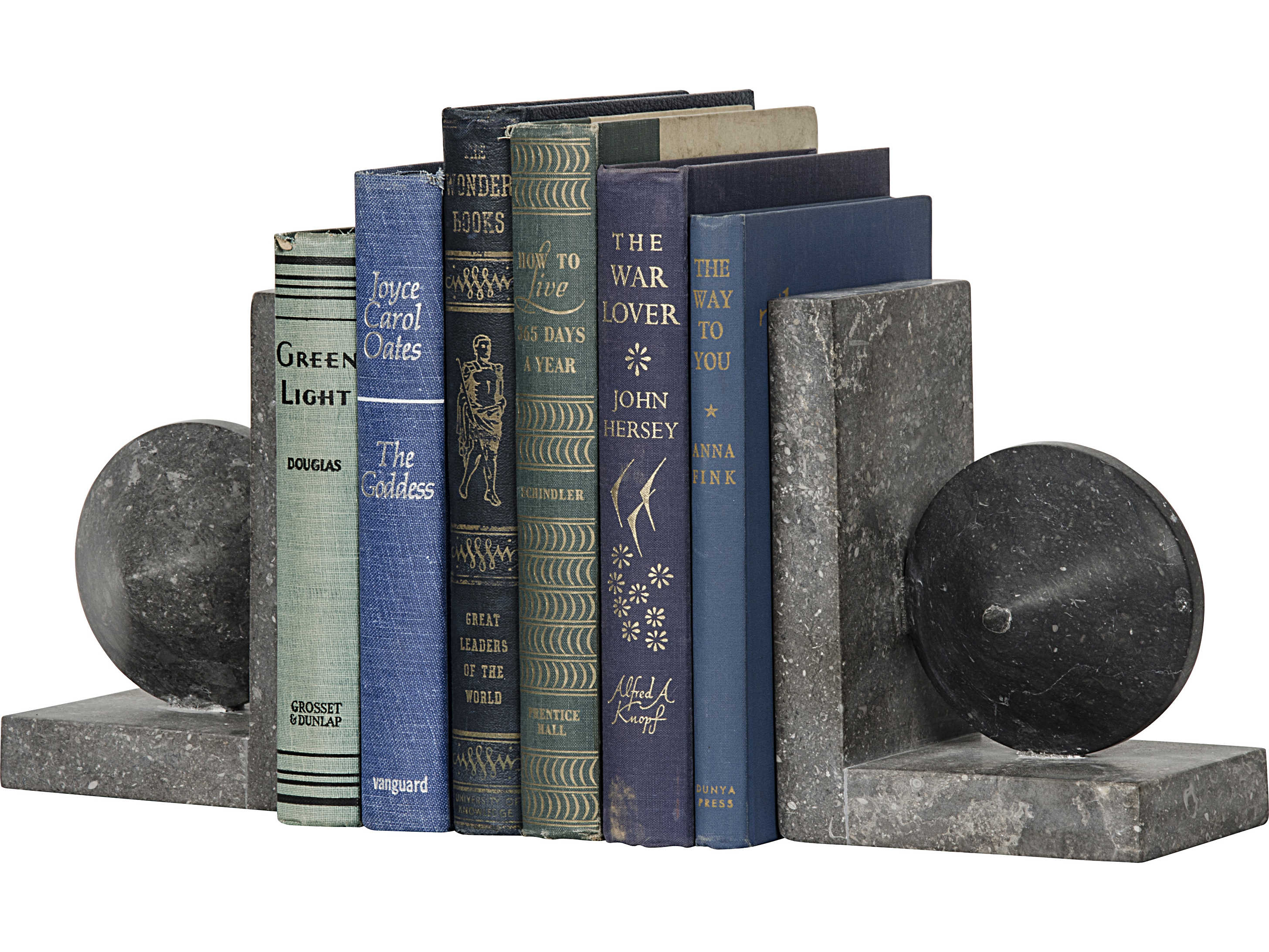 Noir Black Marble Bookend
