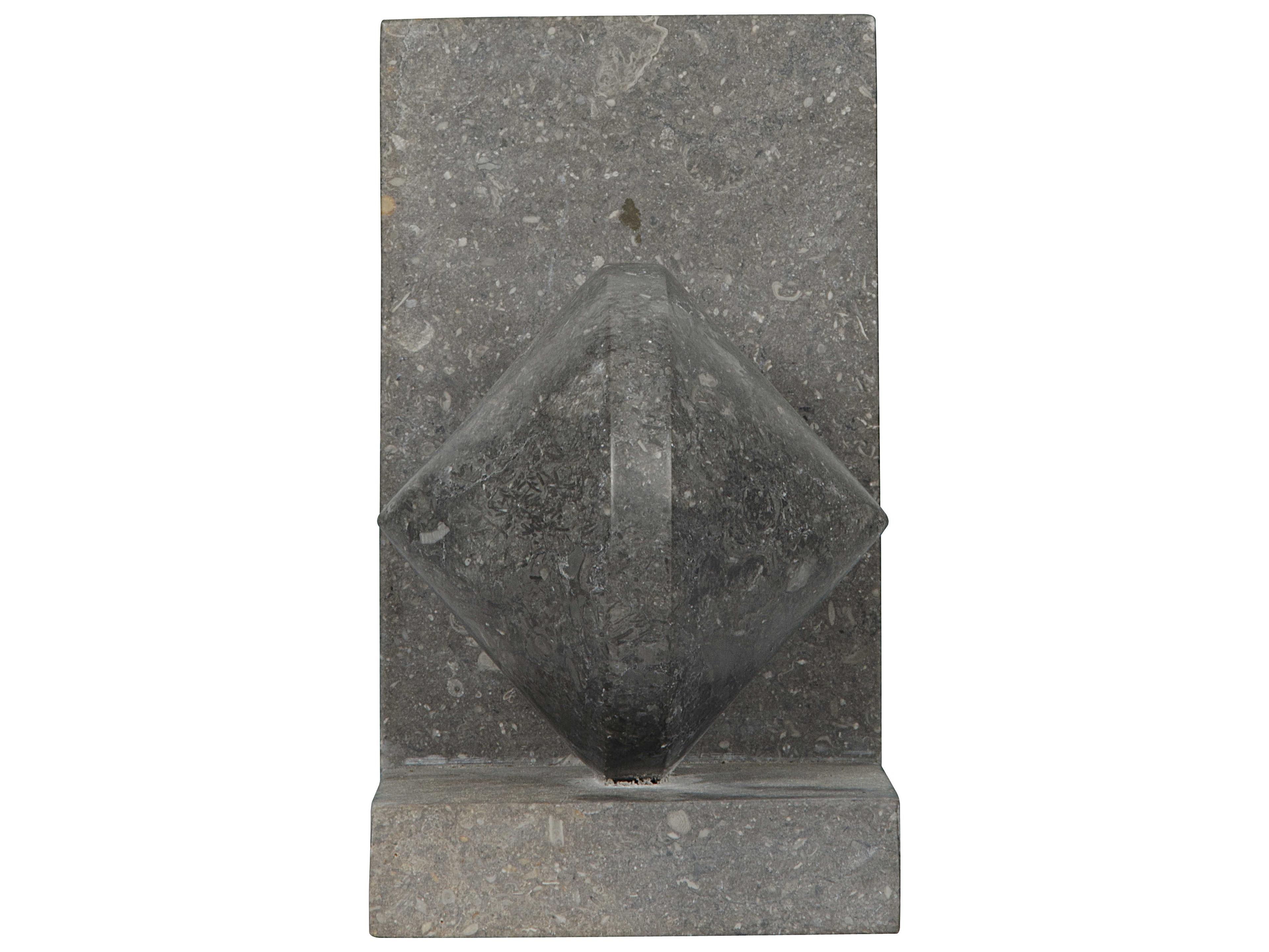 Noir Black Marble Bookend