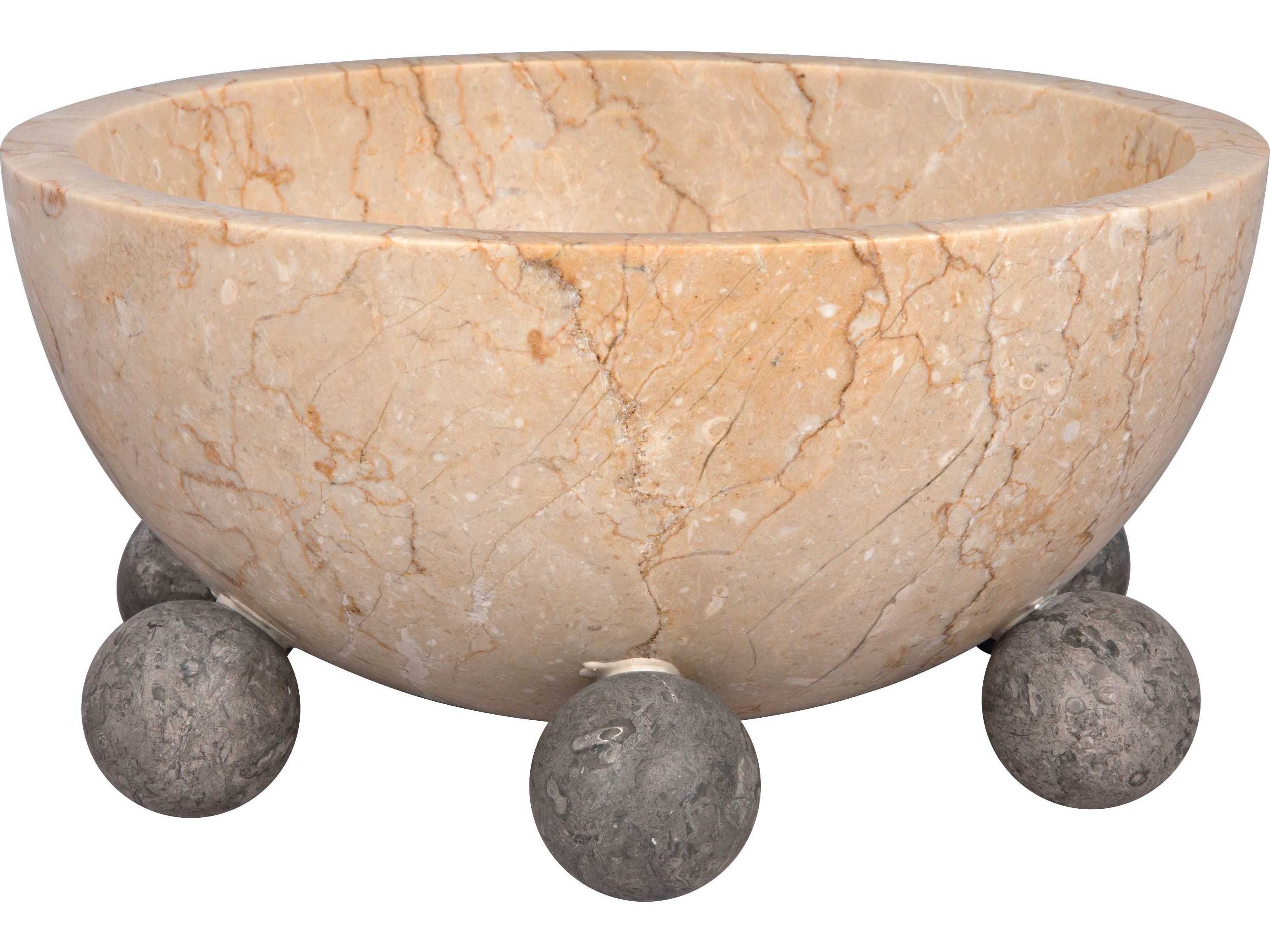 Noir White Marble Decorative Bowl