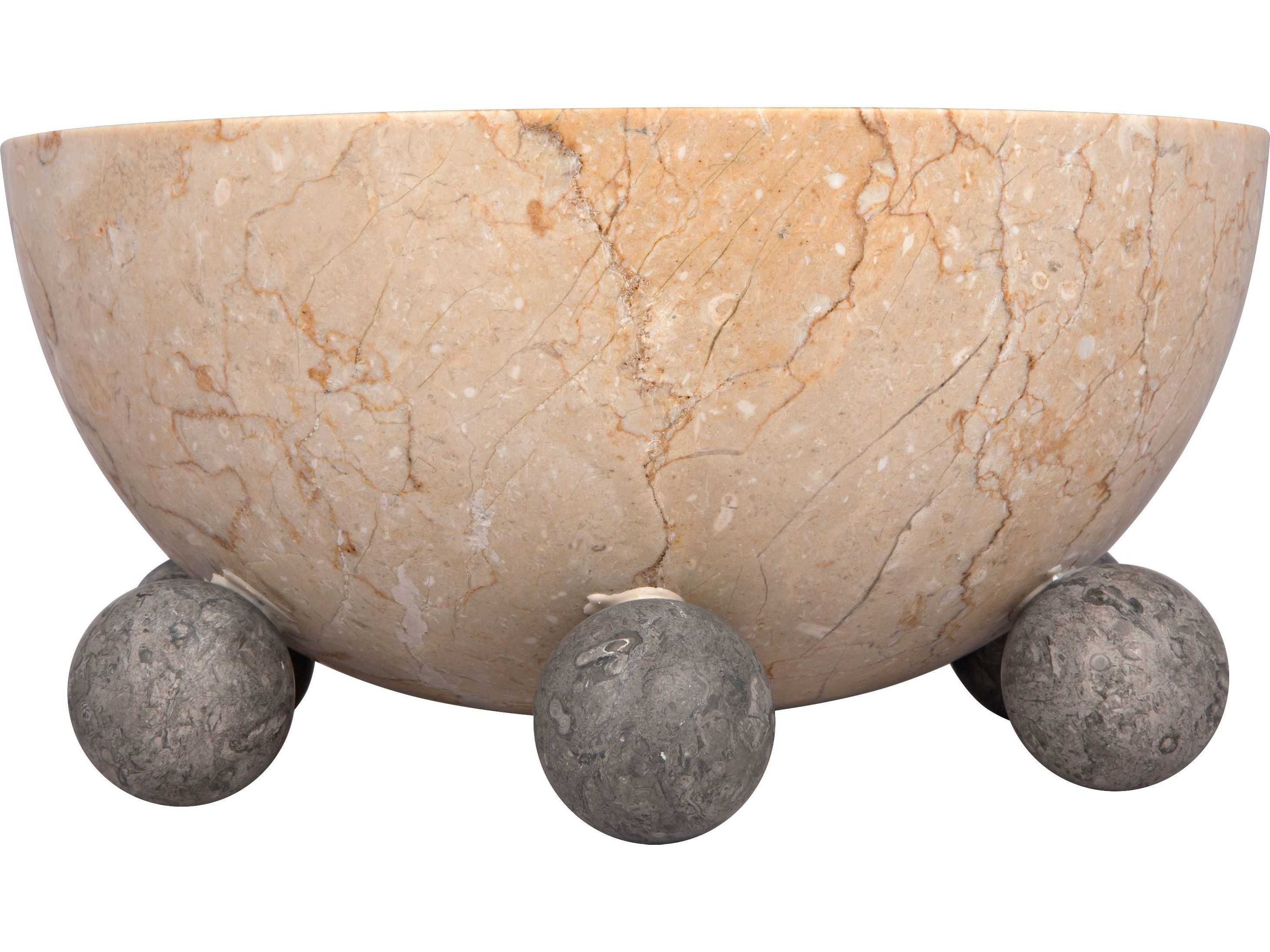 Noir White Marble Decorative Bowl