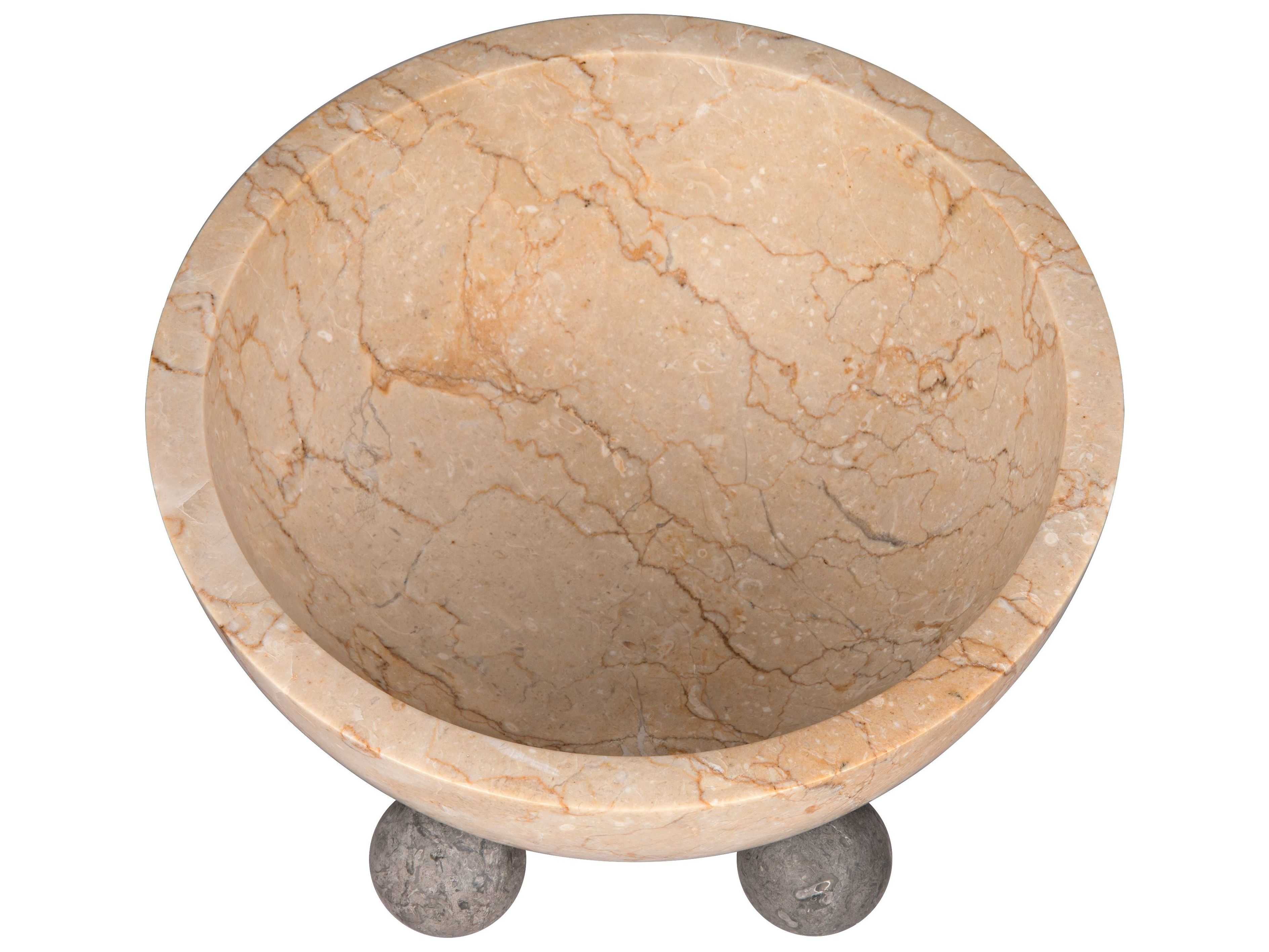 Noir White Marble Decorative Bowl