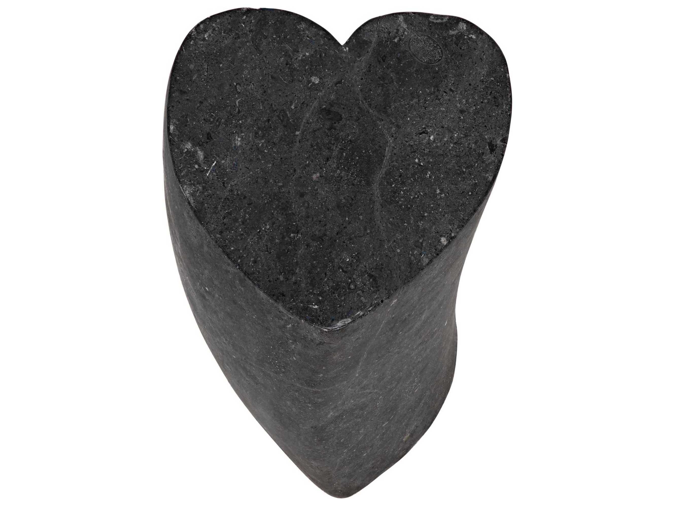 Noir Black Marble End Table