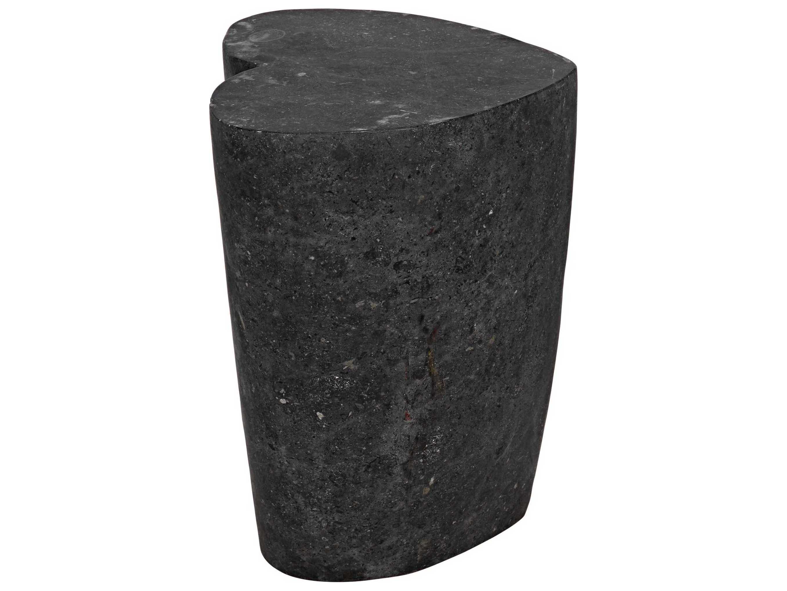 Noir Black Marble End Table