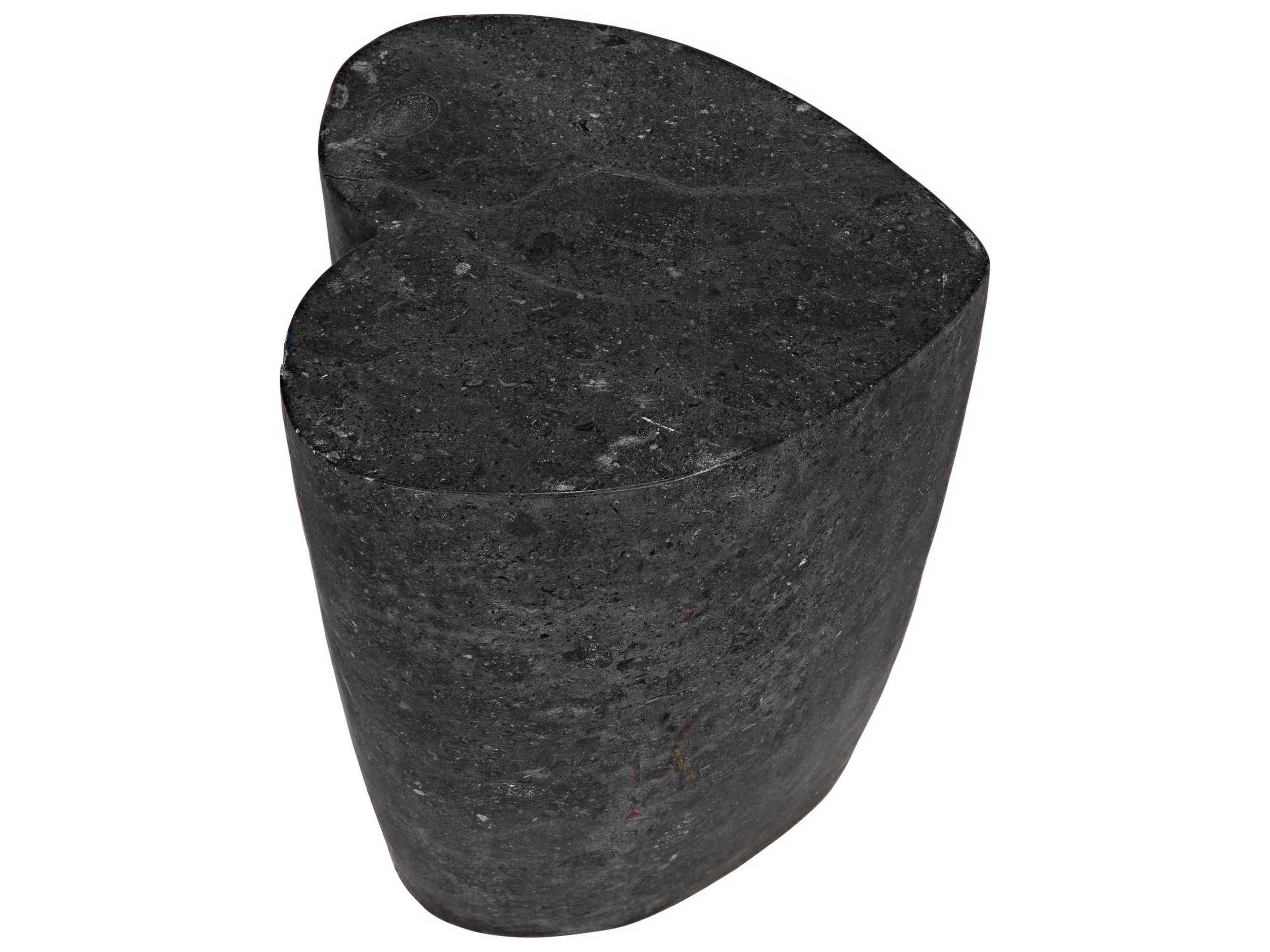 Noir Black Marble End Table