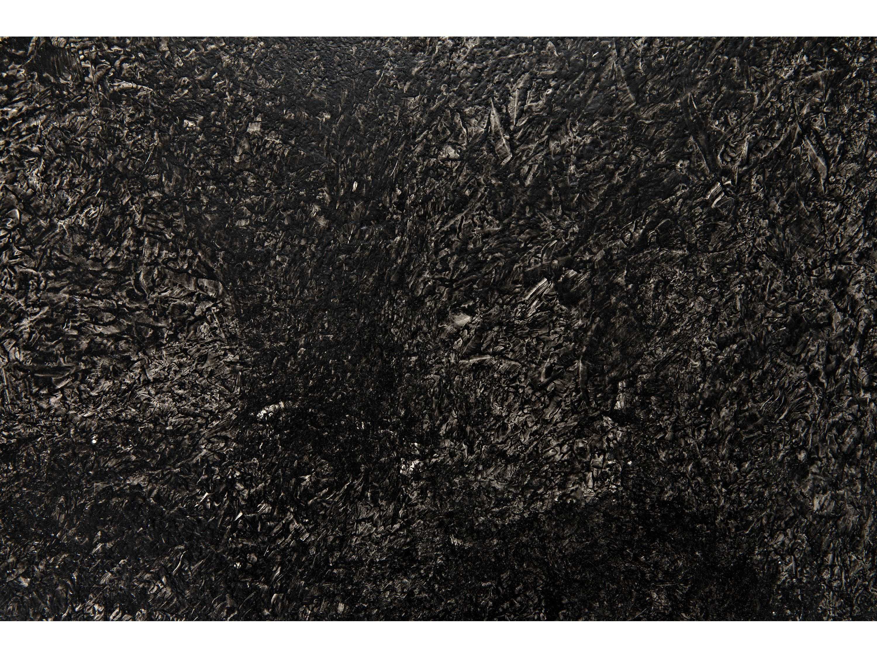 Noir Round Black End Table