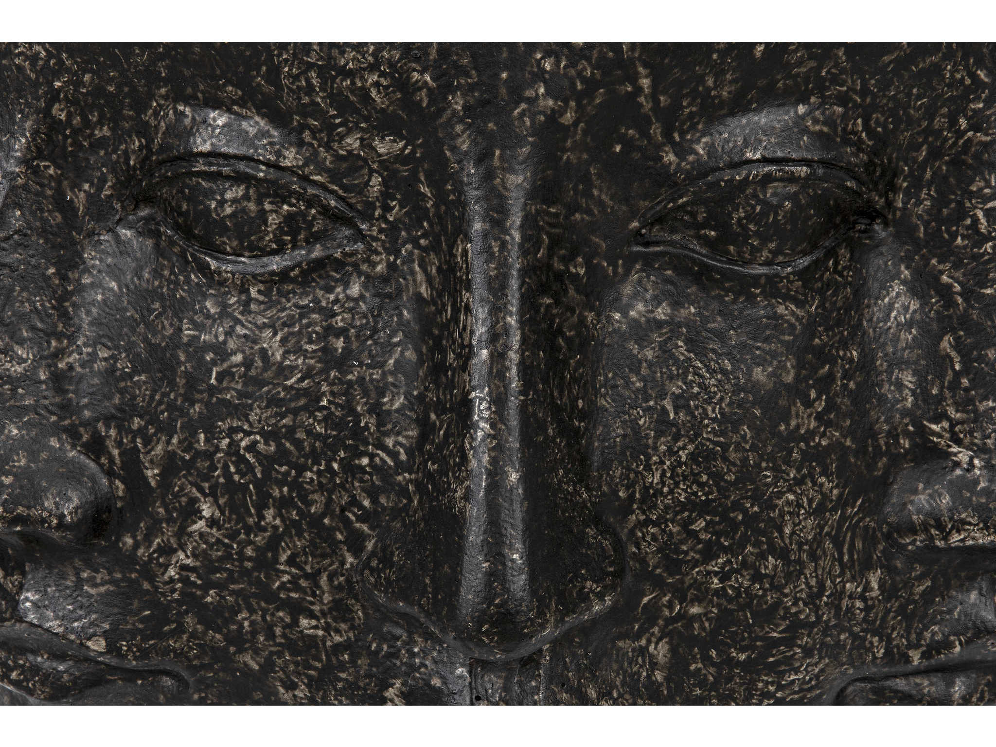 Noir Black Fiber Cement Accent Stool