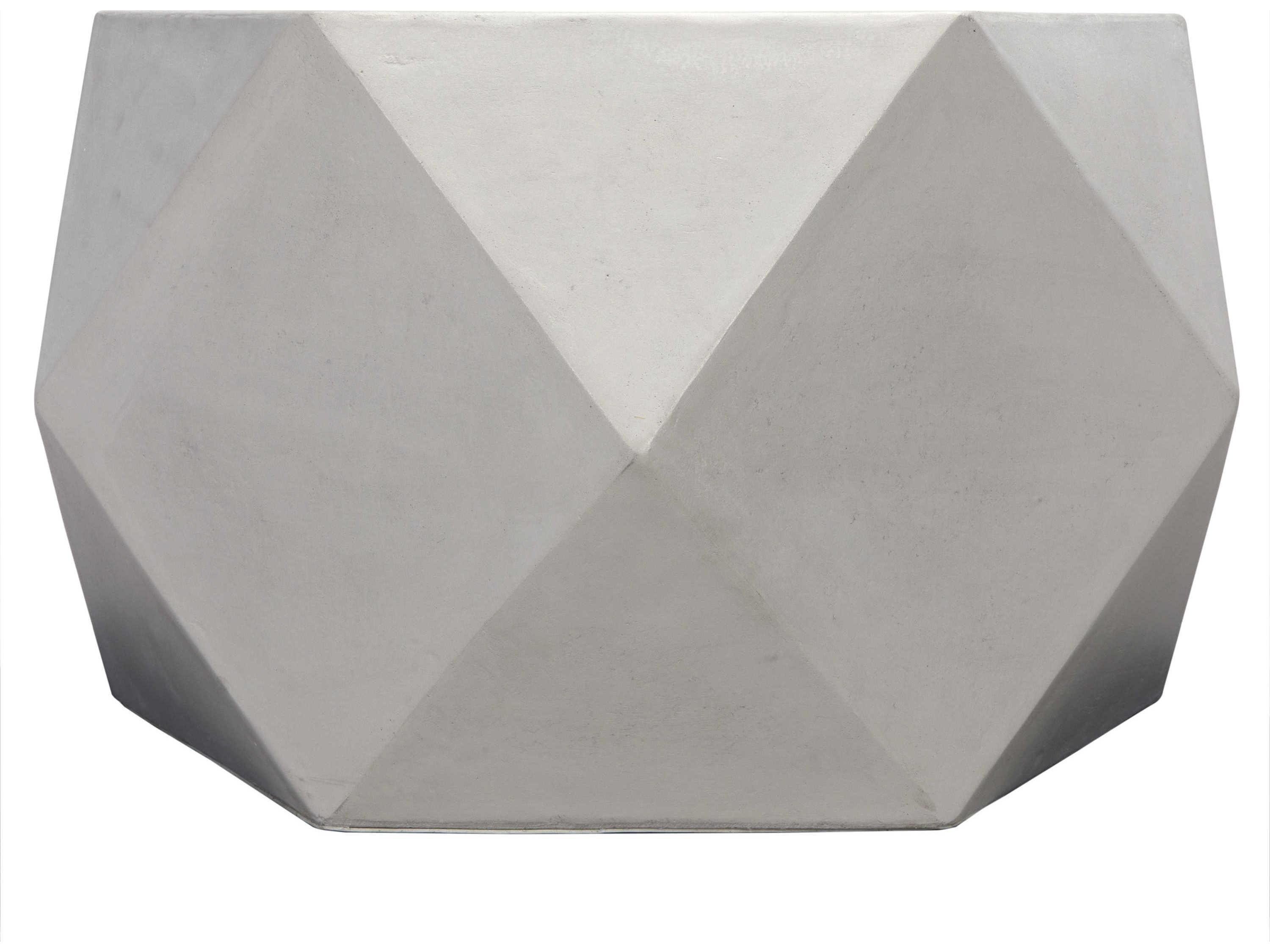 Noir Scarpa Hexagon Cement White Coffee Table