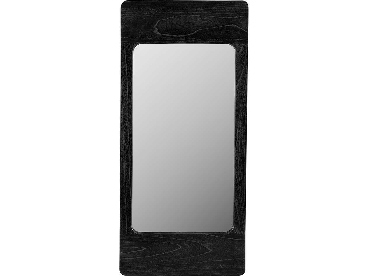Noir Franklin Charcoal Black Wall Mirror Rectangular