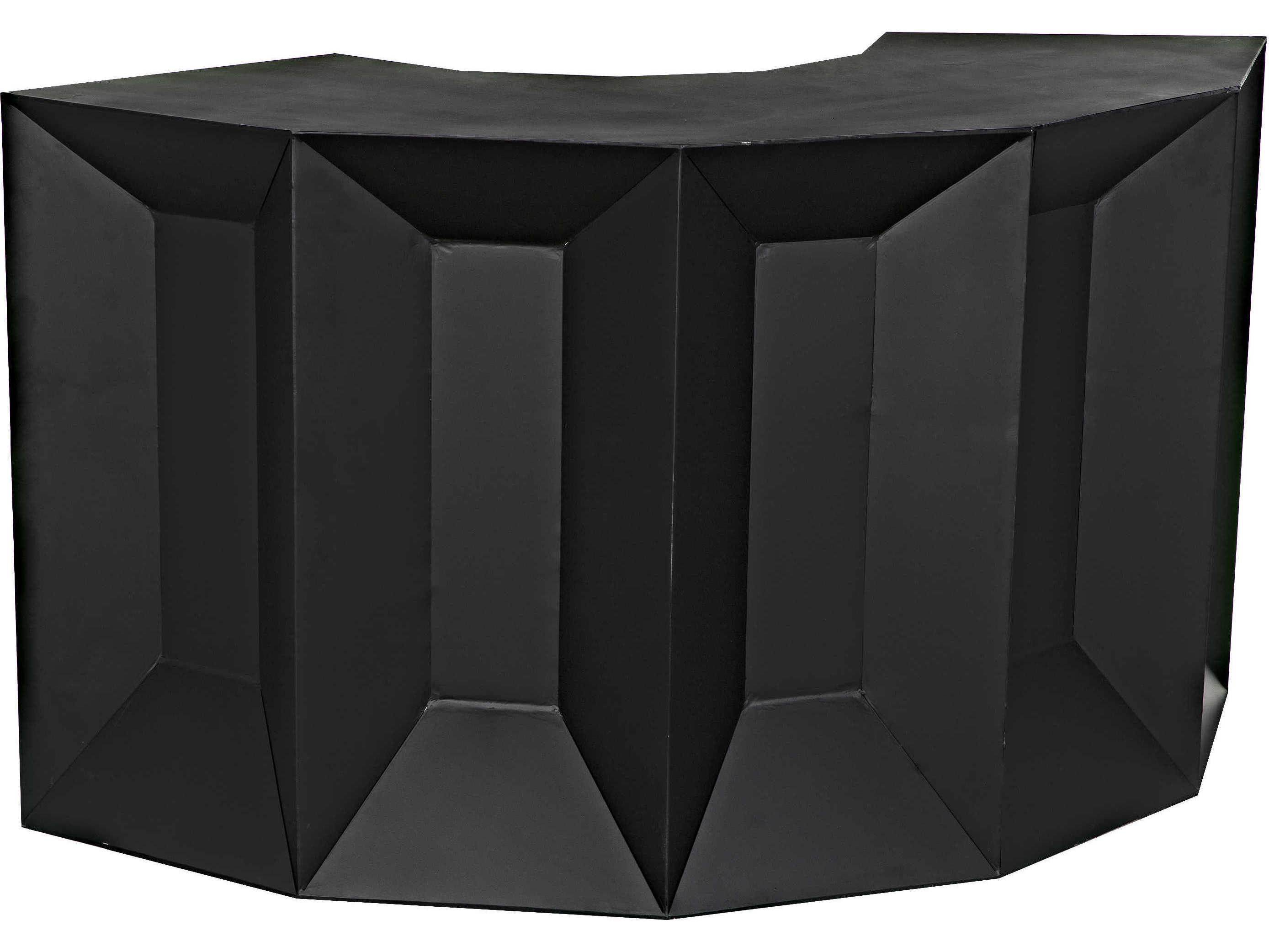 Noir Matte Black Bar Cabinet