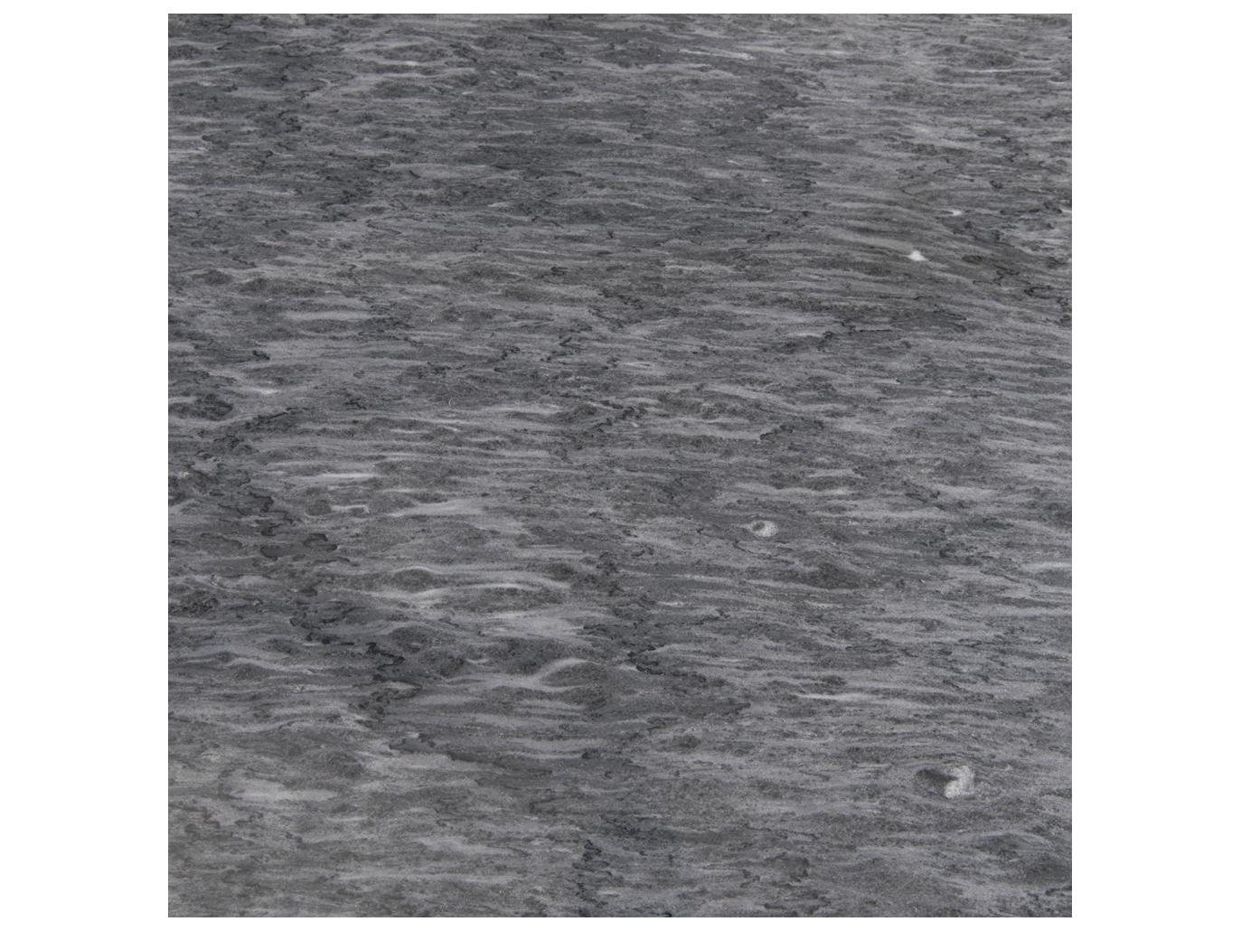 Noir Jman Matte Black Round Marble Bar Table