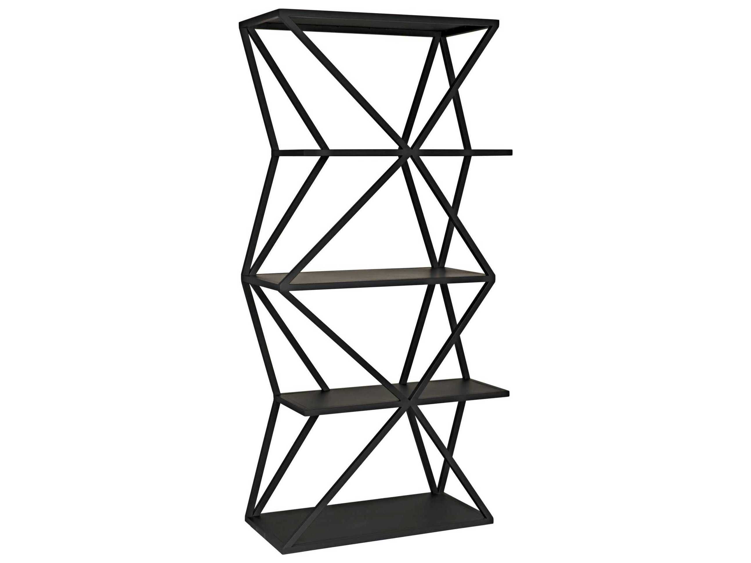 Noir Matte Black Etagere