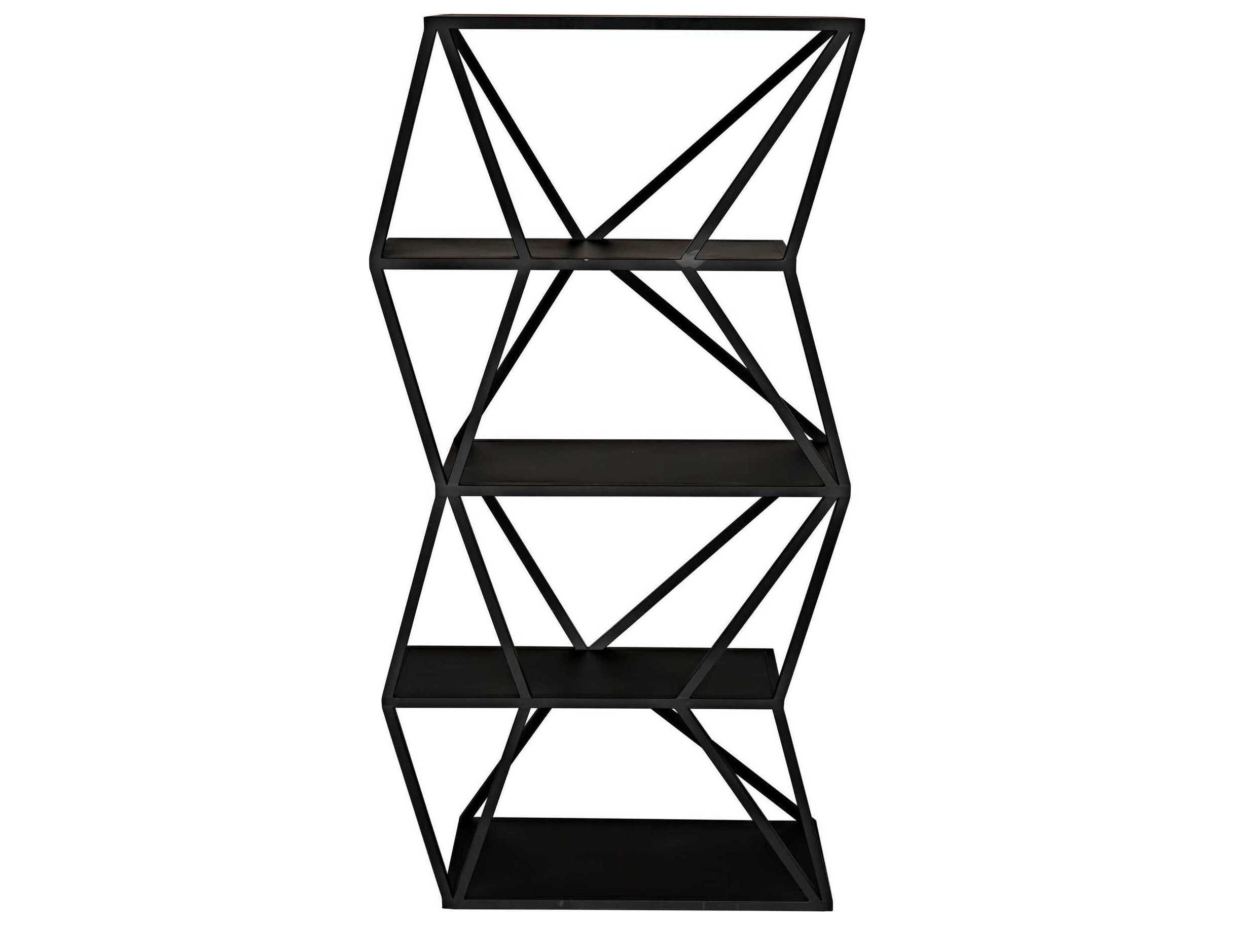 Noir Matte Black Etagere