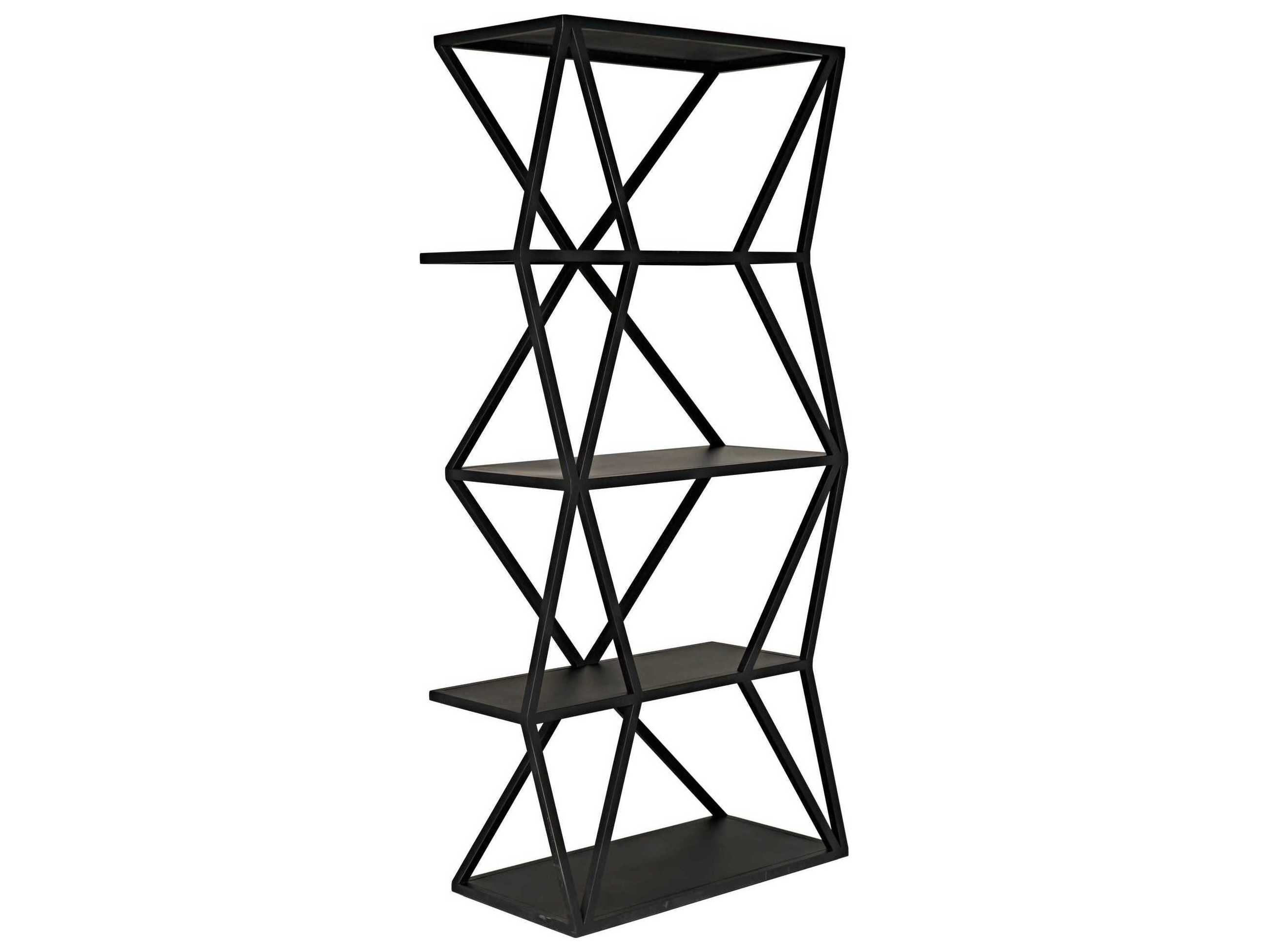 Noir Matte Black Etagere