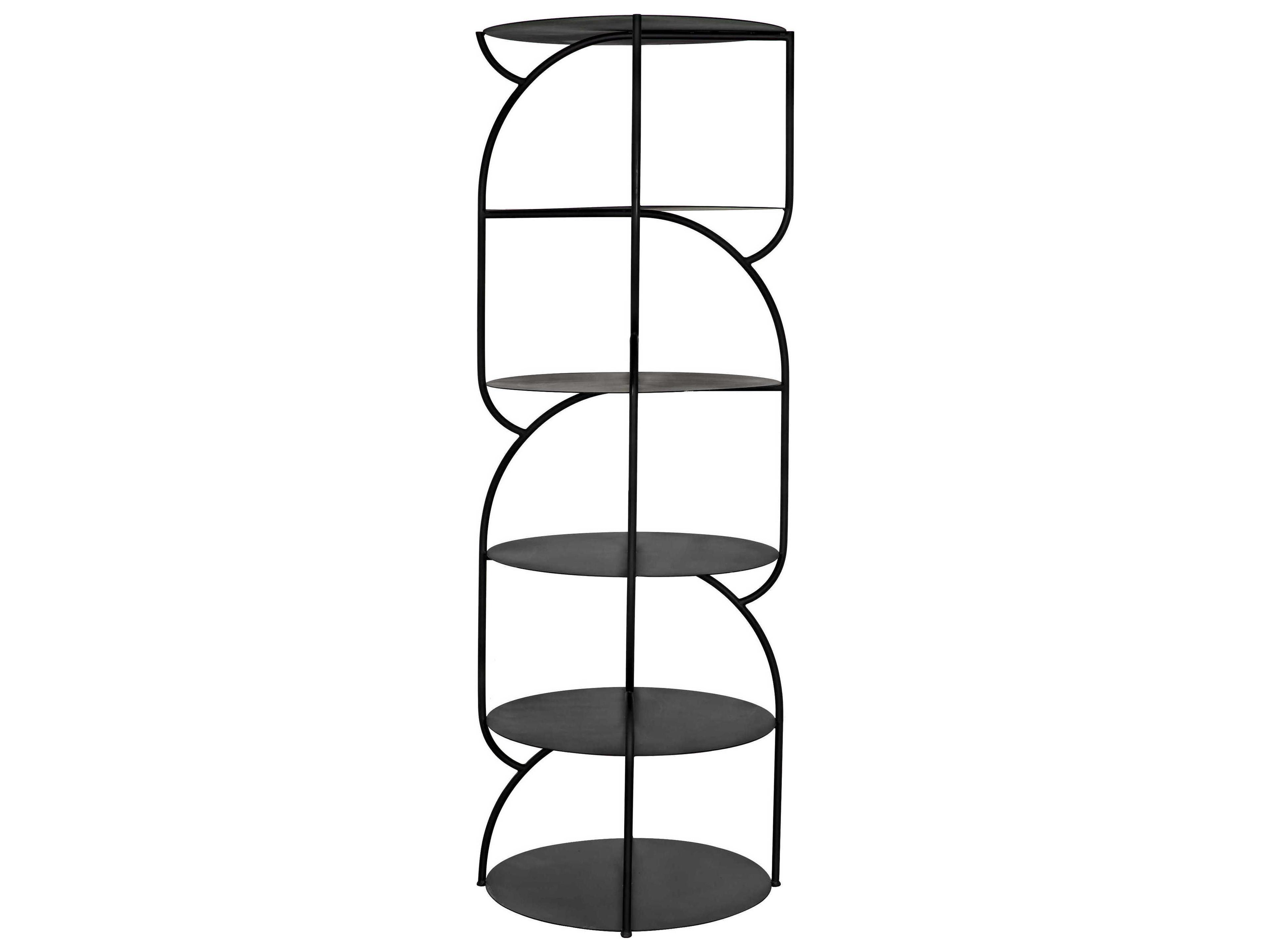 Noir Matte Black Etagere