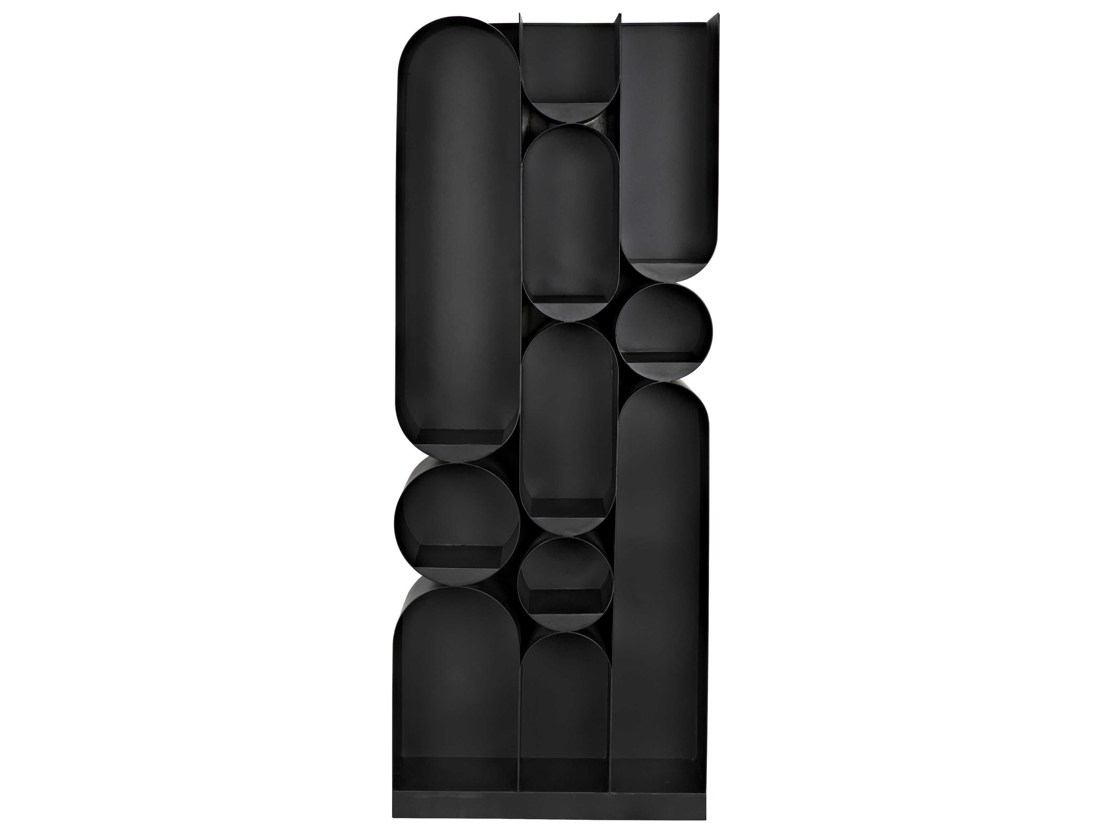 Noir Matte Black Bookcase
