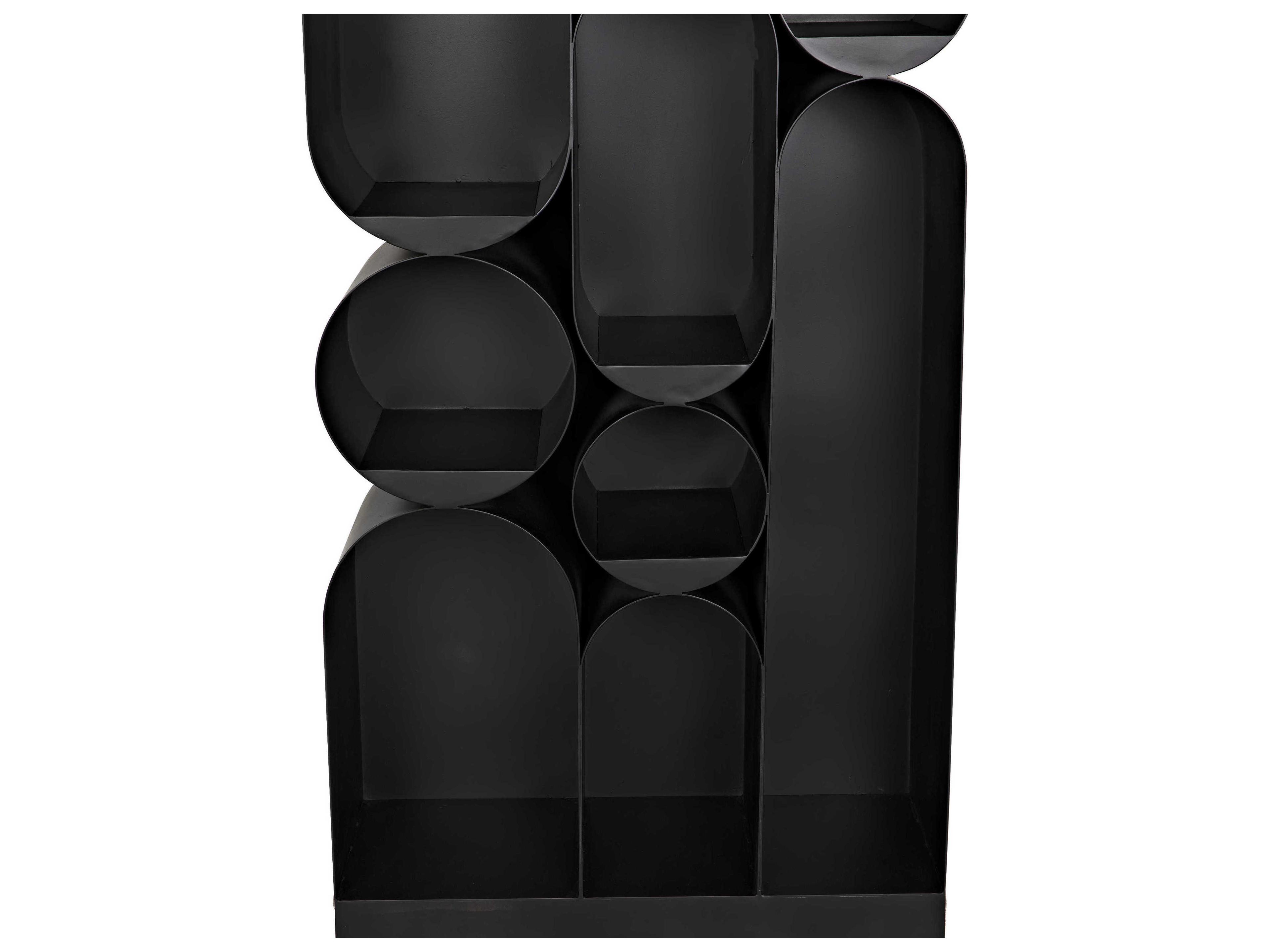 Noir Matte Black Bookcase