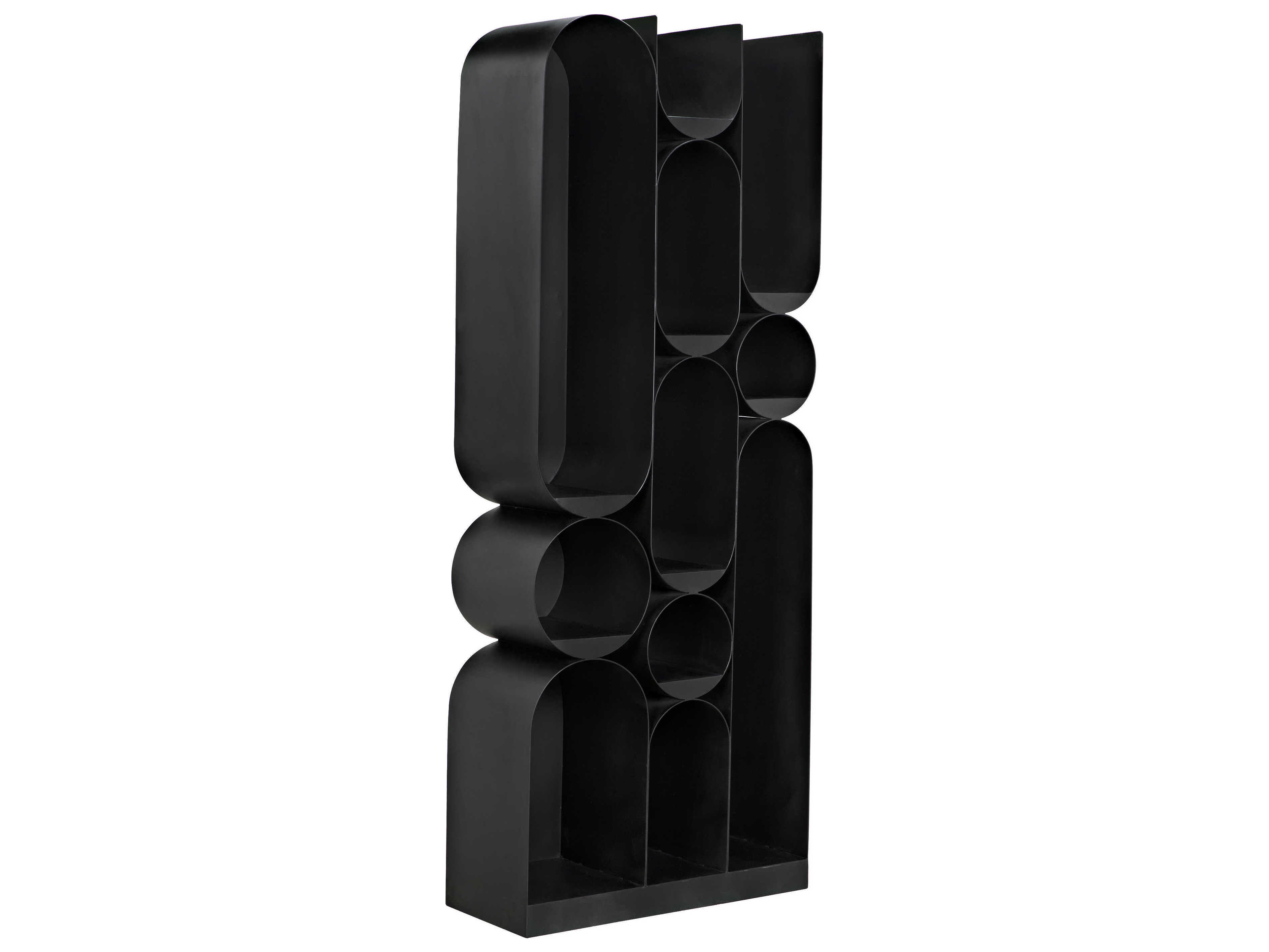 Noir Matte Black Bookcase