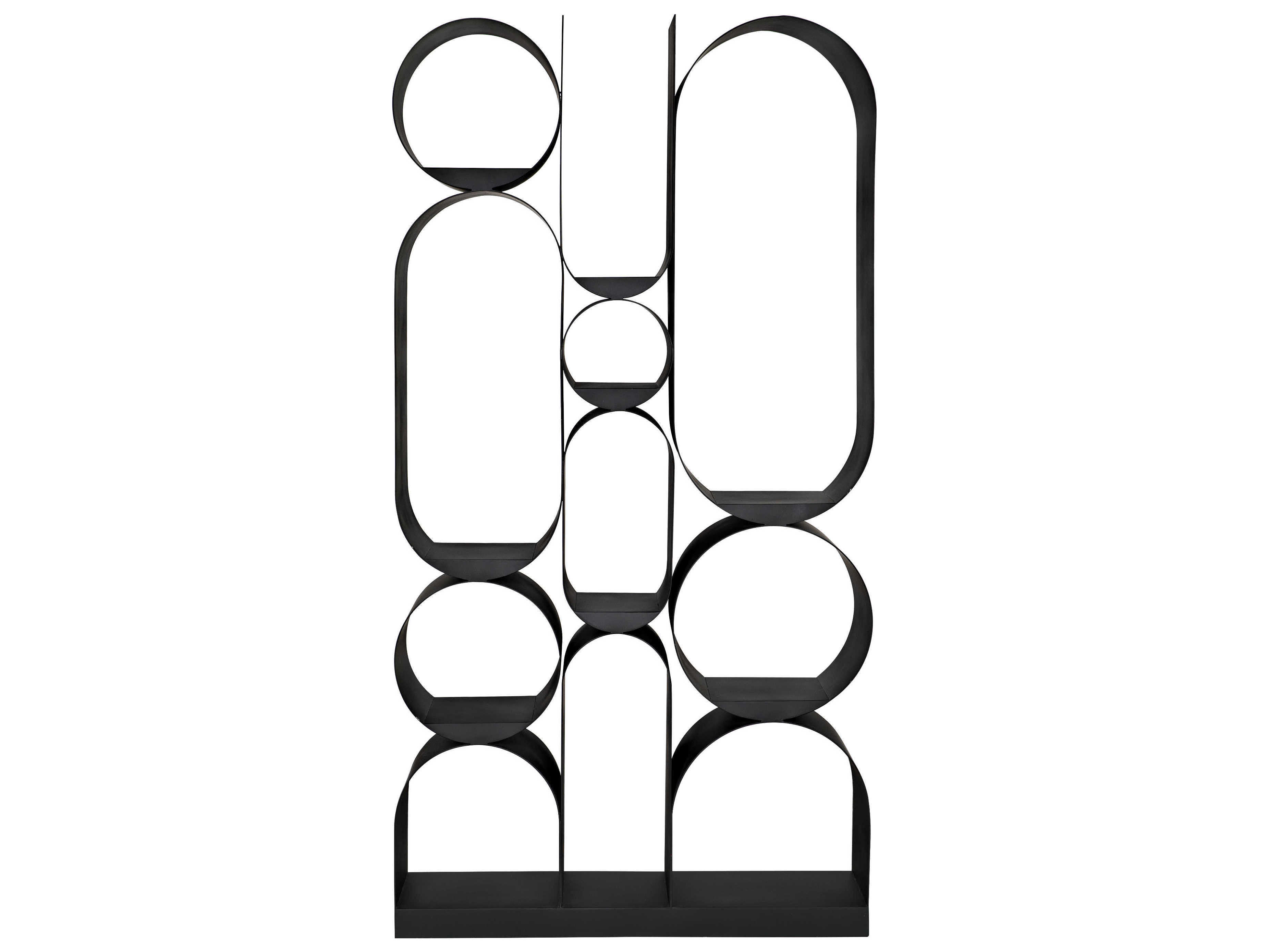 Noir Matte Black Bookcase