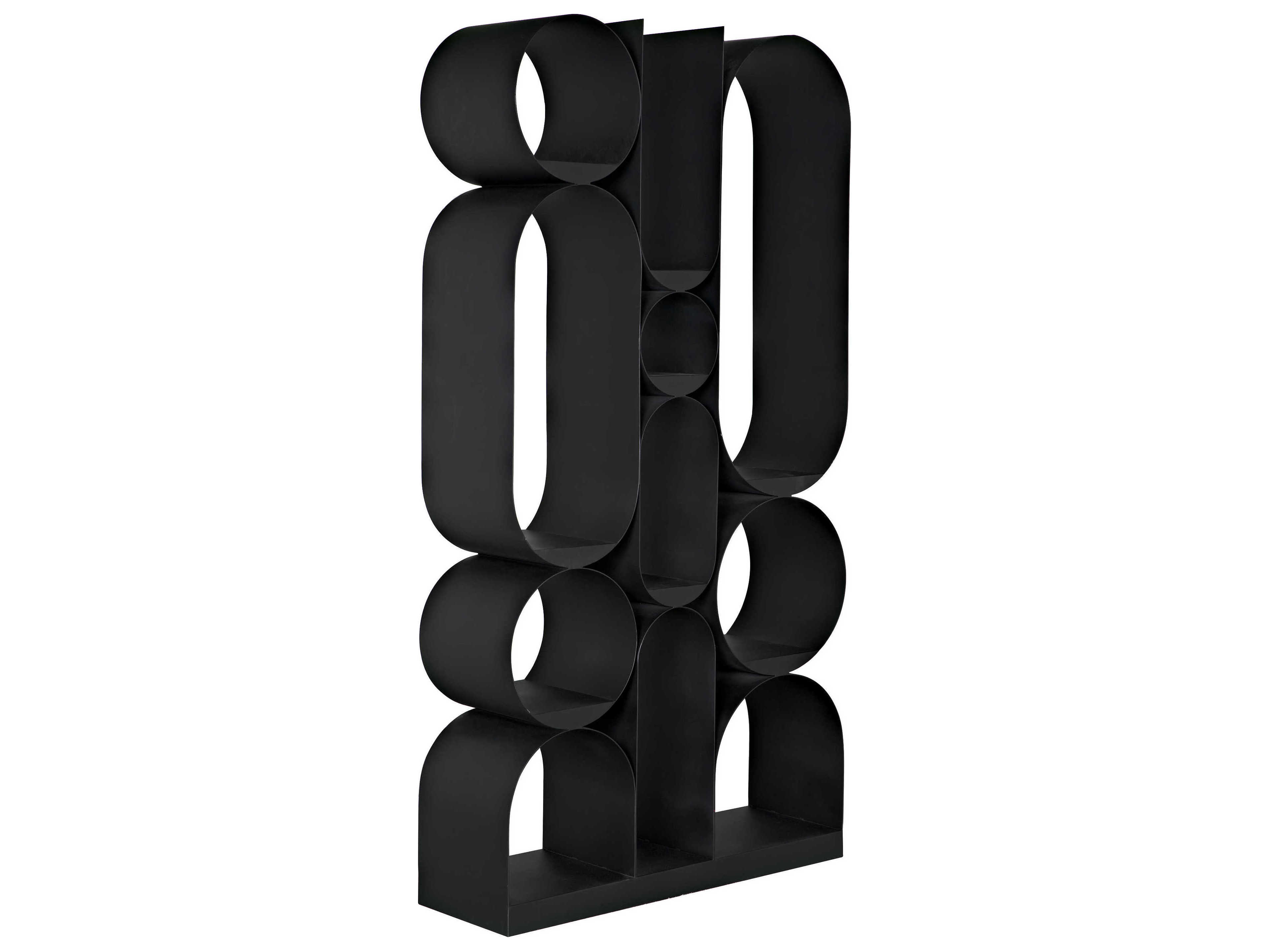 Noir Matte Black Bookcase