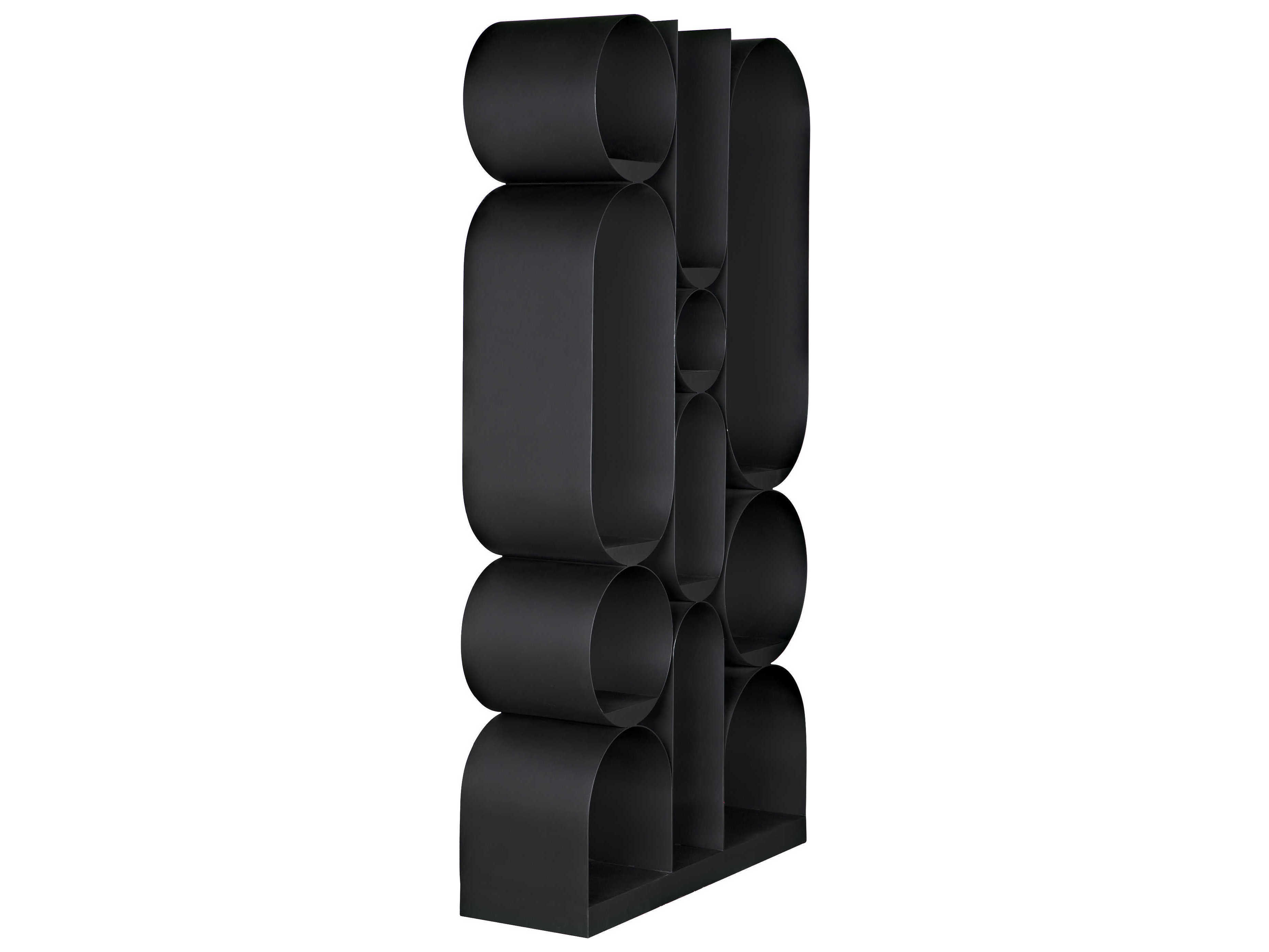 Noir Matte Black Bookcase