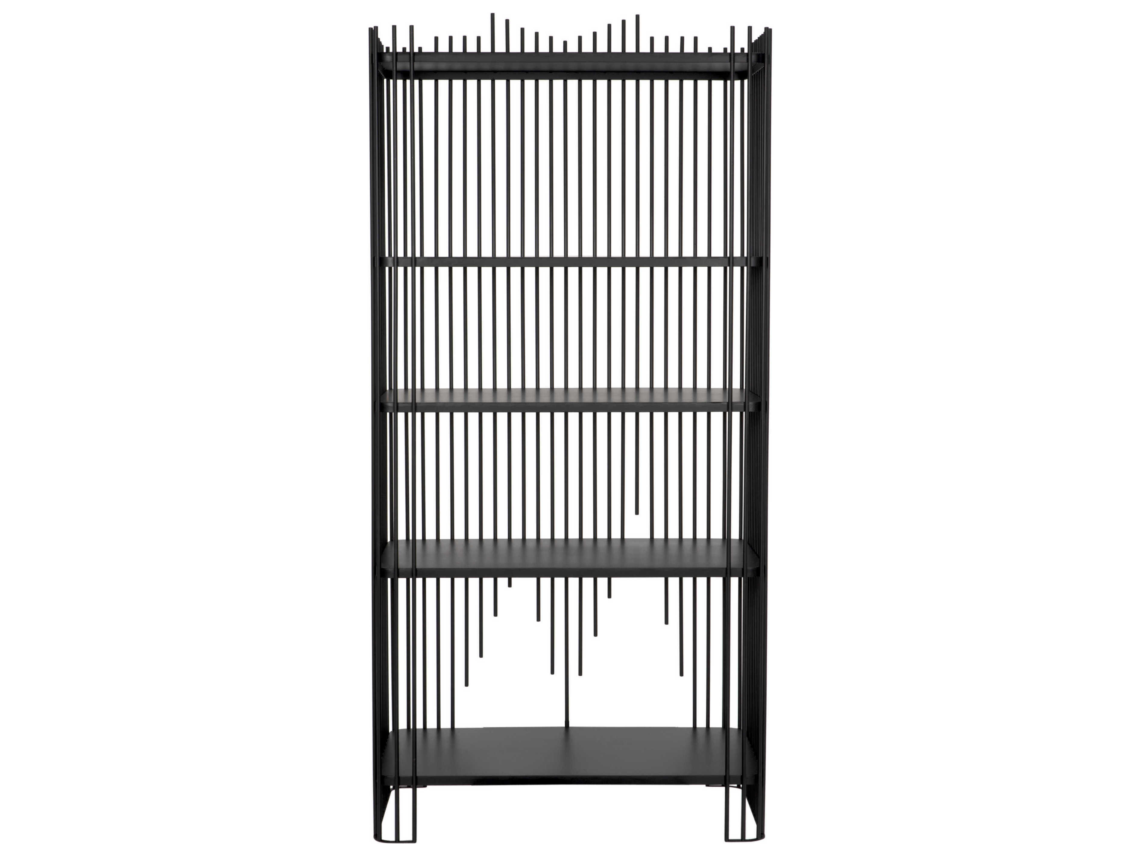 Noir Matte Black Bookcase