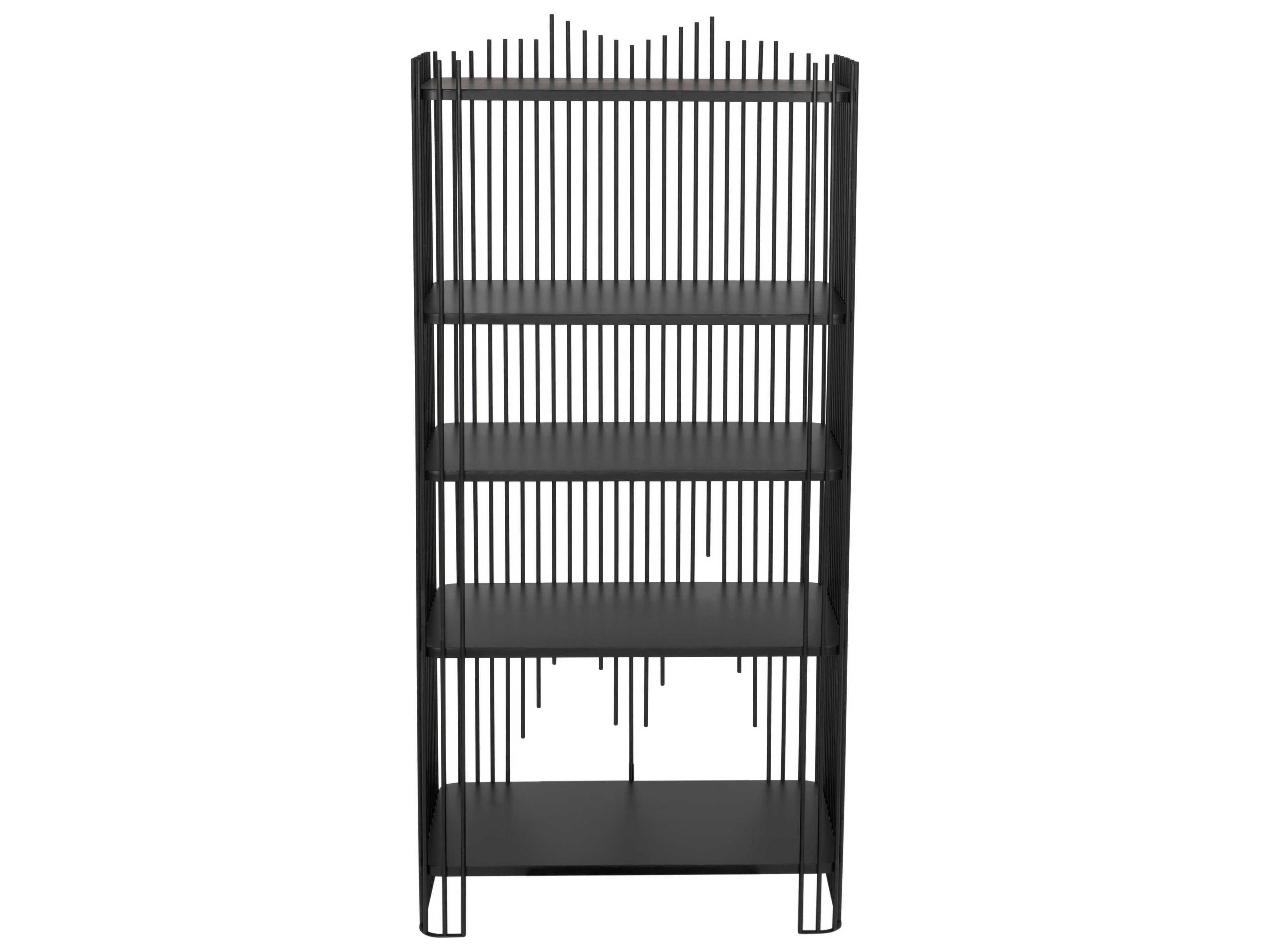 Noir Matte Black Bookcase