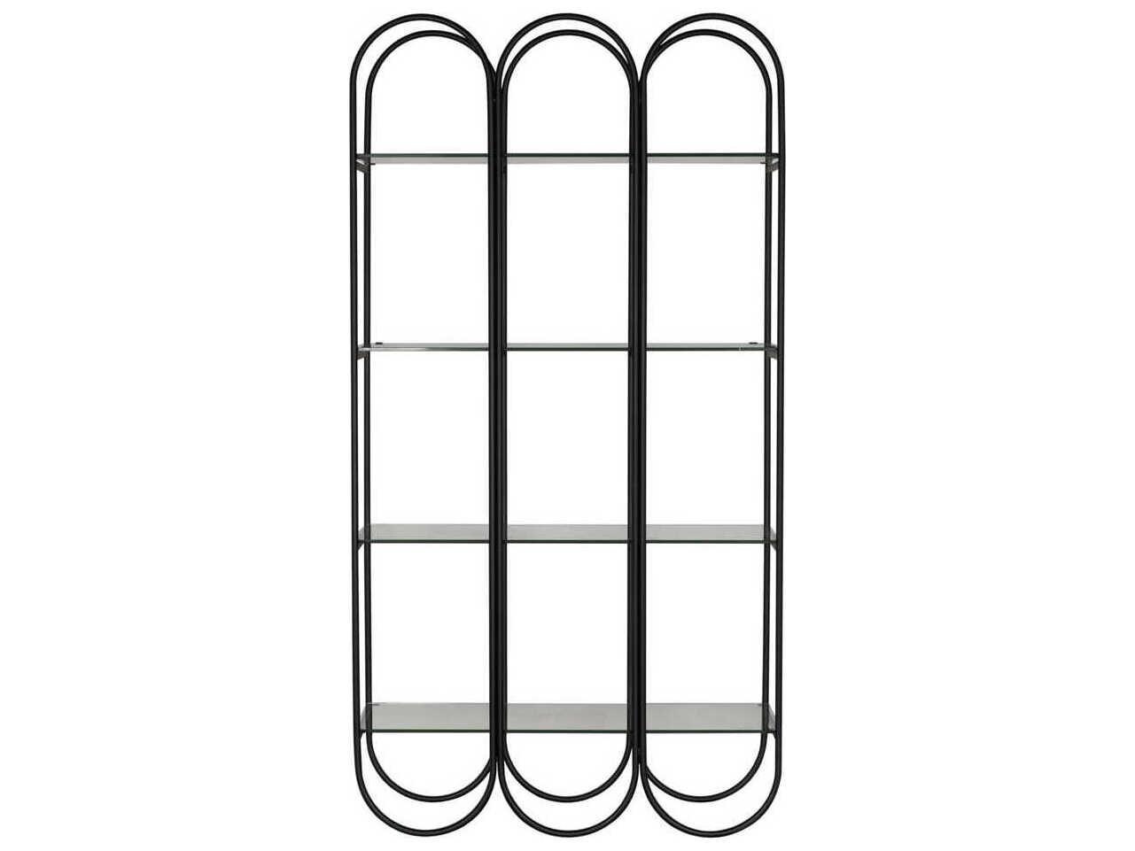 Noir Matte Black Ulla Bookcase