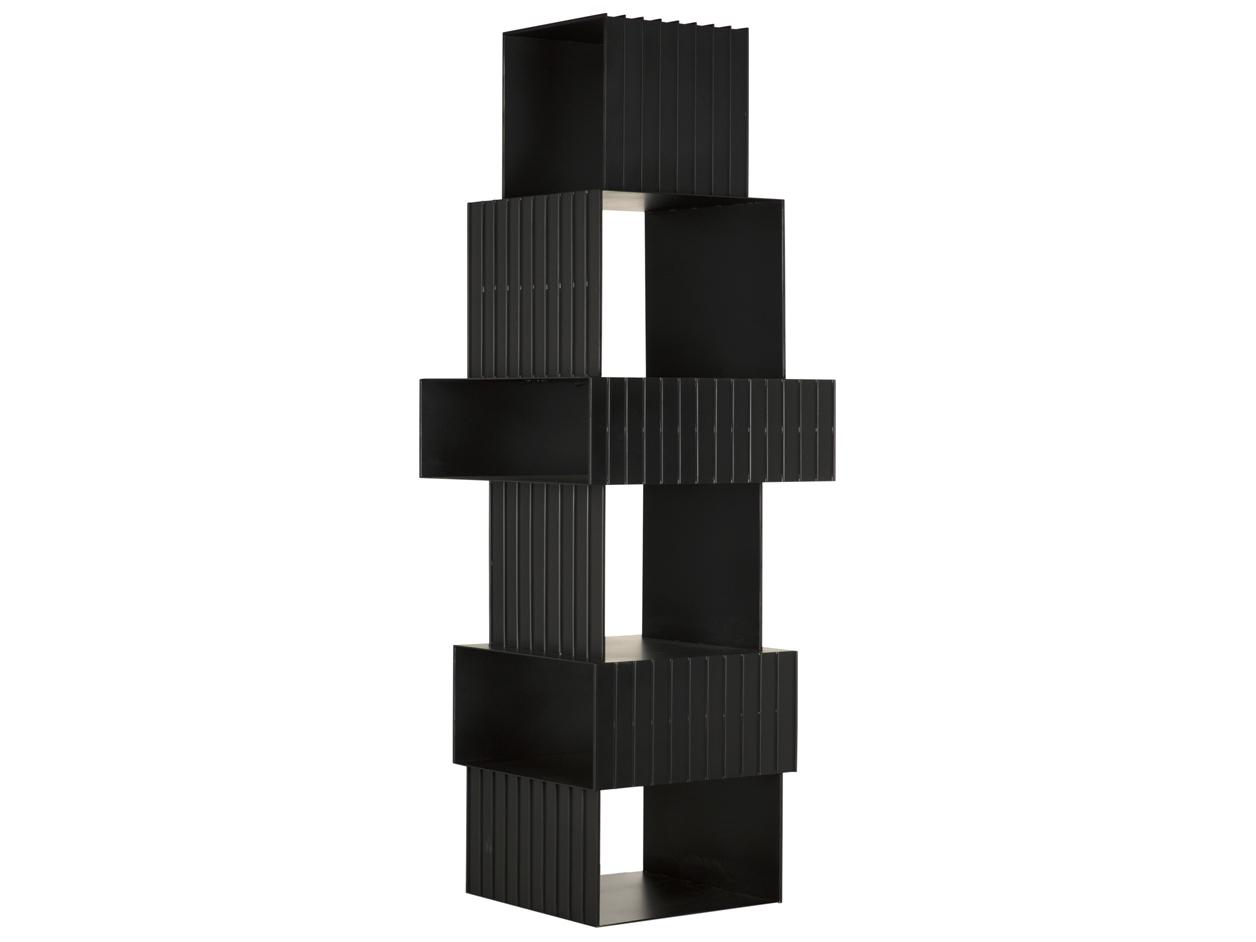 Noir Fujimoto Matte Black Bookcase