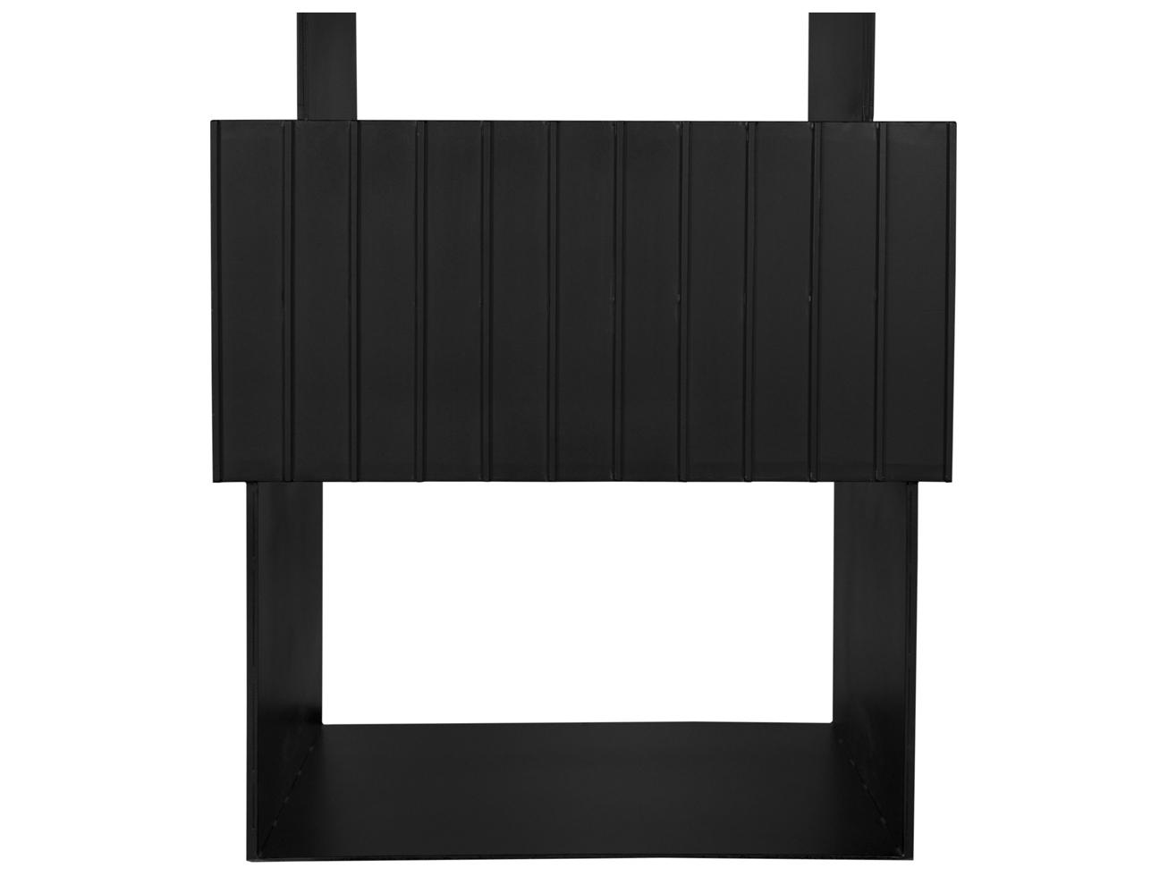 Noir Fujimoto Matte Black Bookcase
