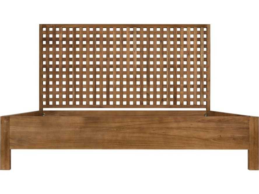 Noir Natural Teak Wood Queen Platform Bed