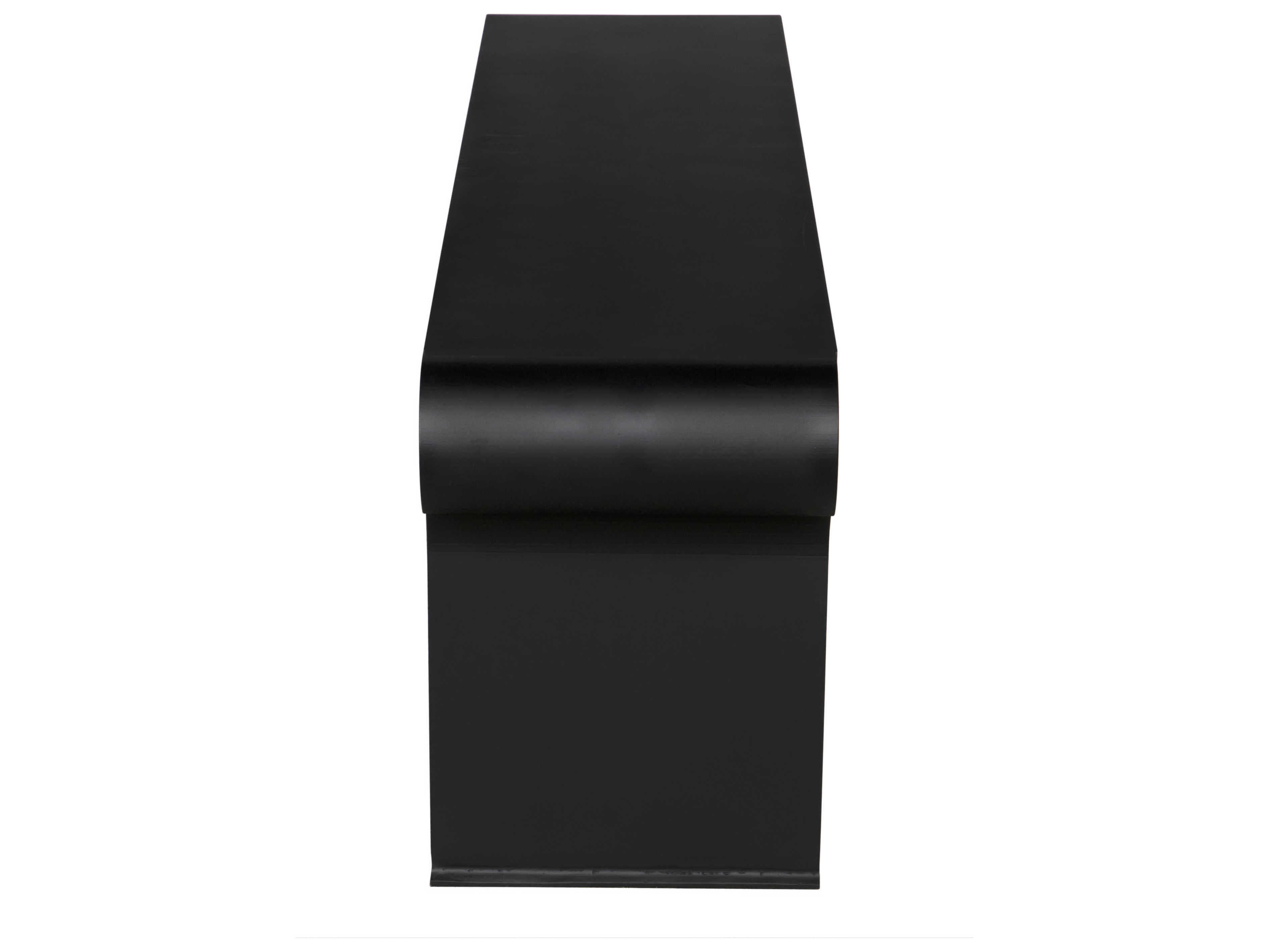 Noir Matte Black Accent Bench