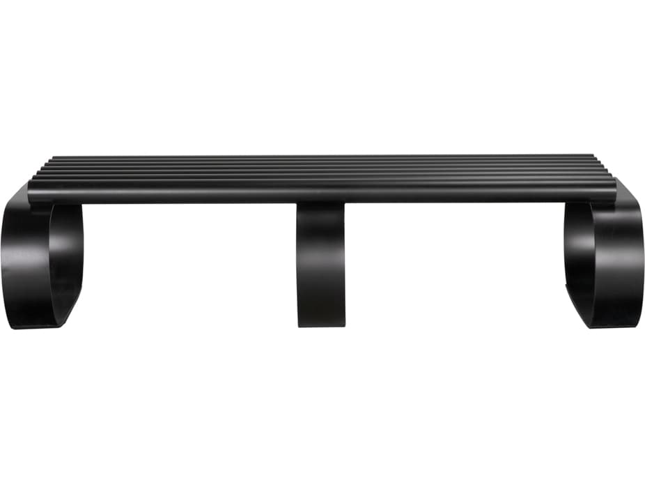 Noir Satish Matte Black Accent Bench