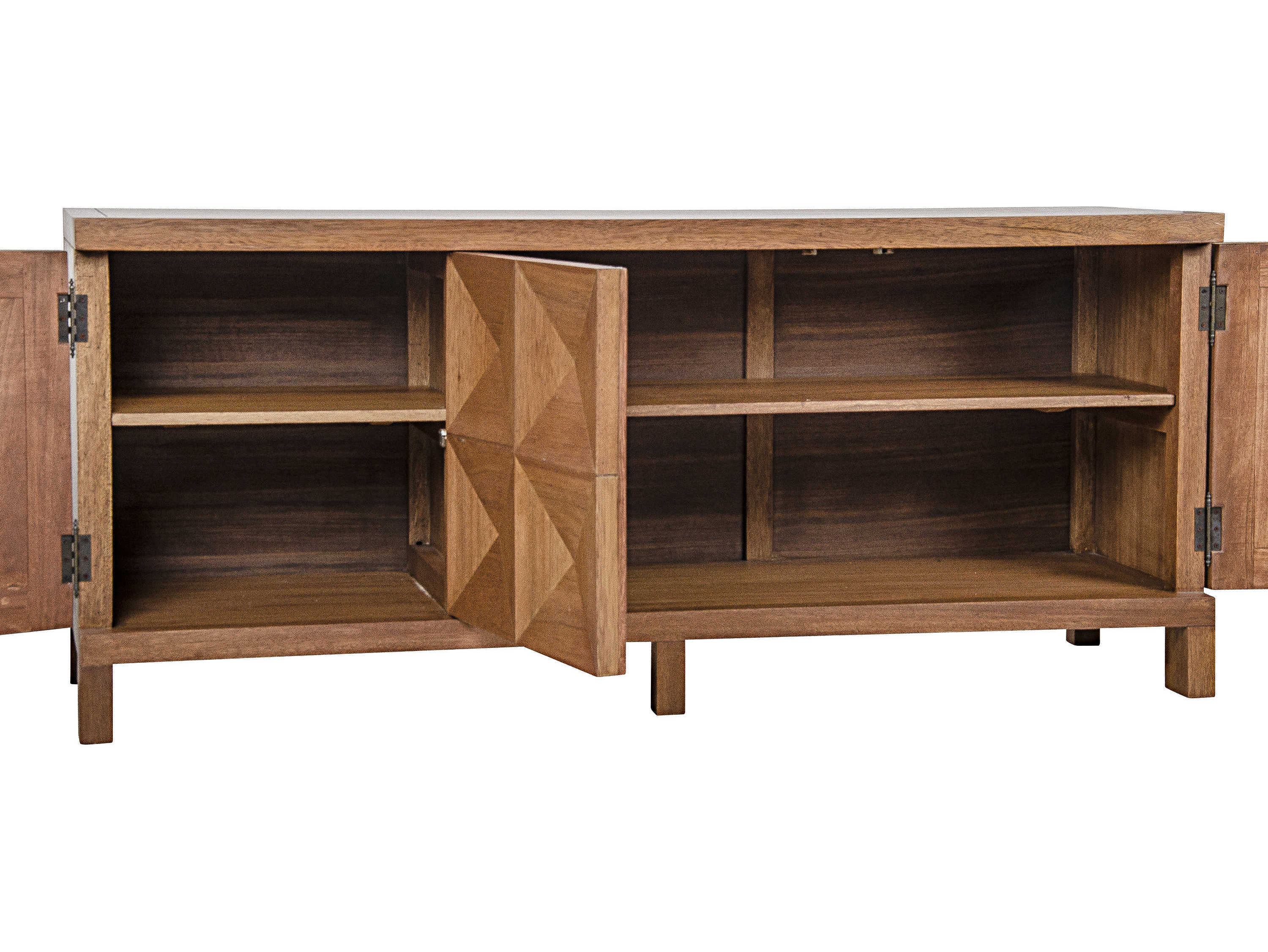 Noir 76" Walnut Wood Dark Sideboard