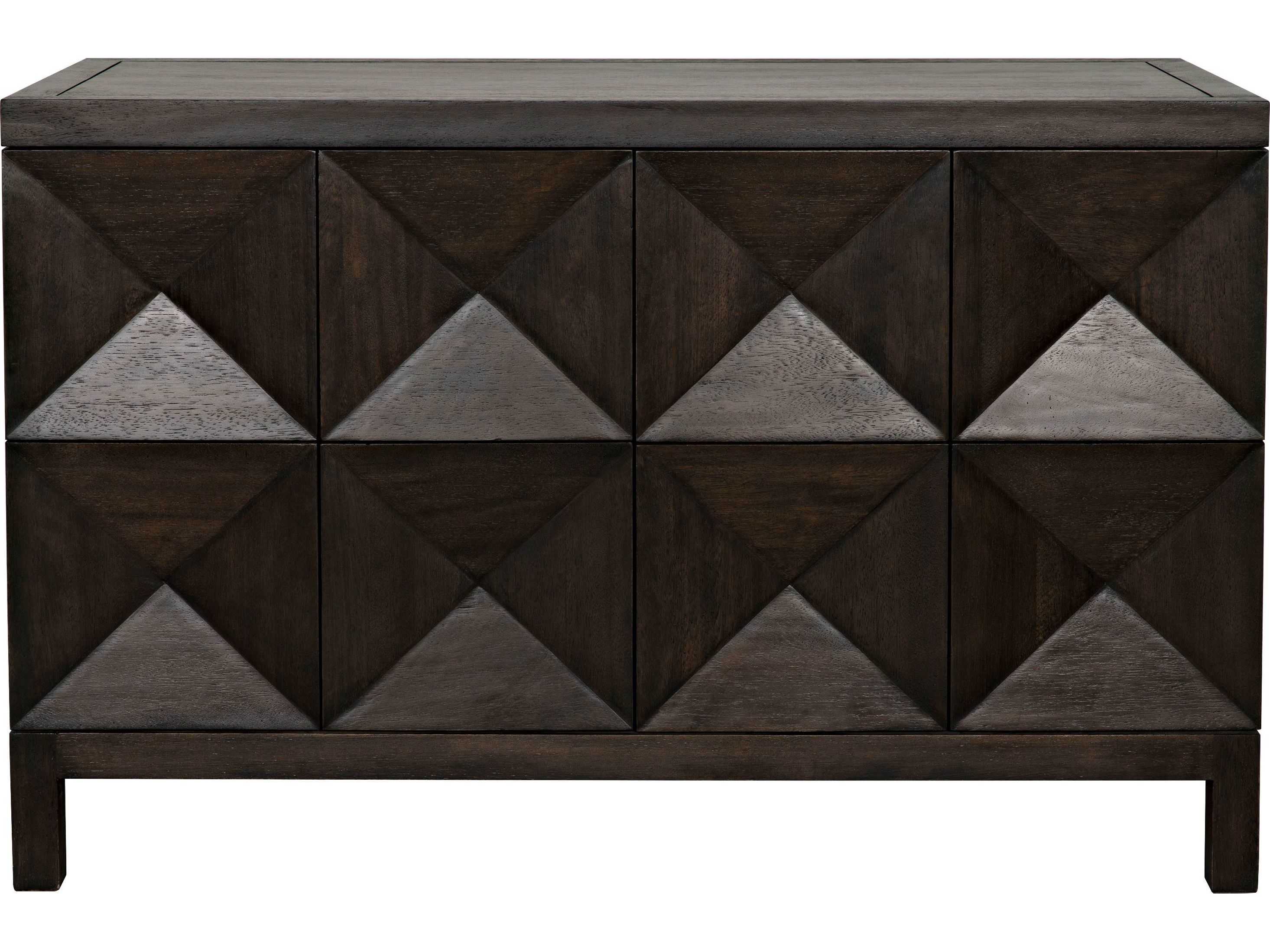 Noir 52" Walnut Wood Ebony Sideboard