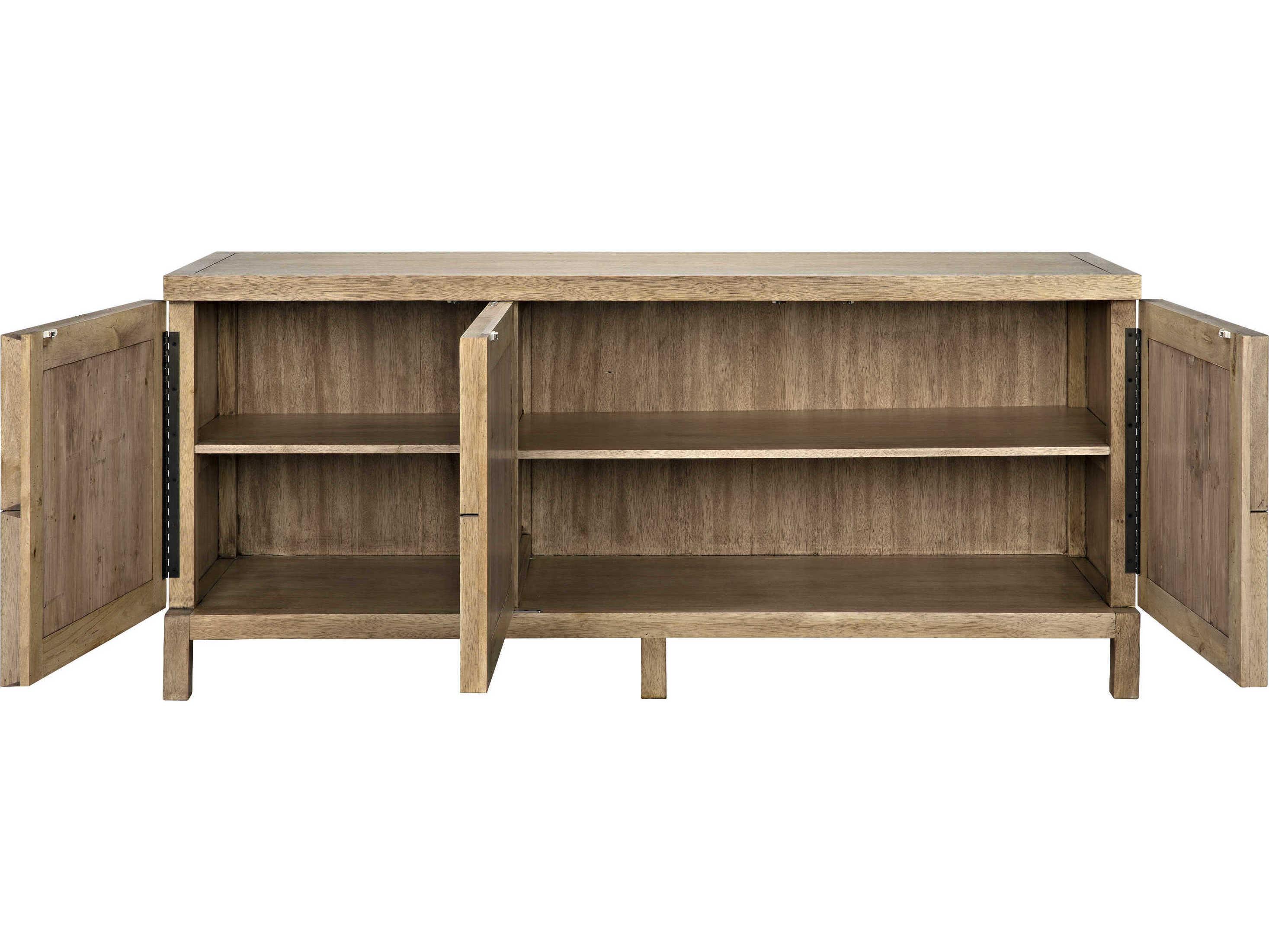 Noir 76" Walnut Wood Washed Sideboard