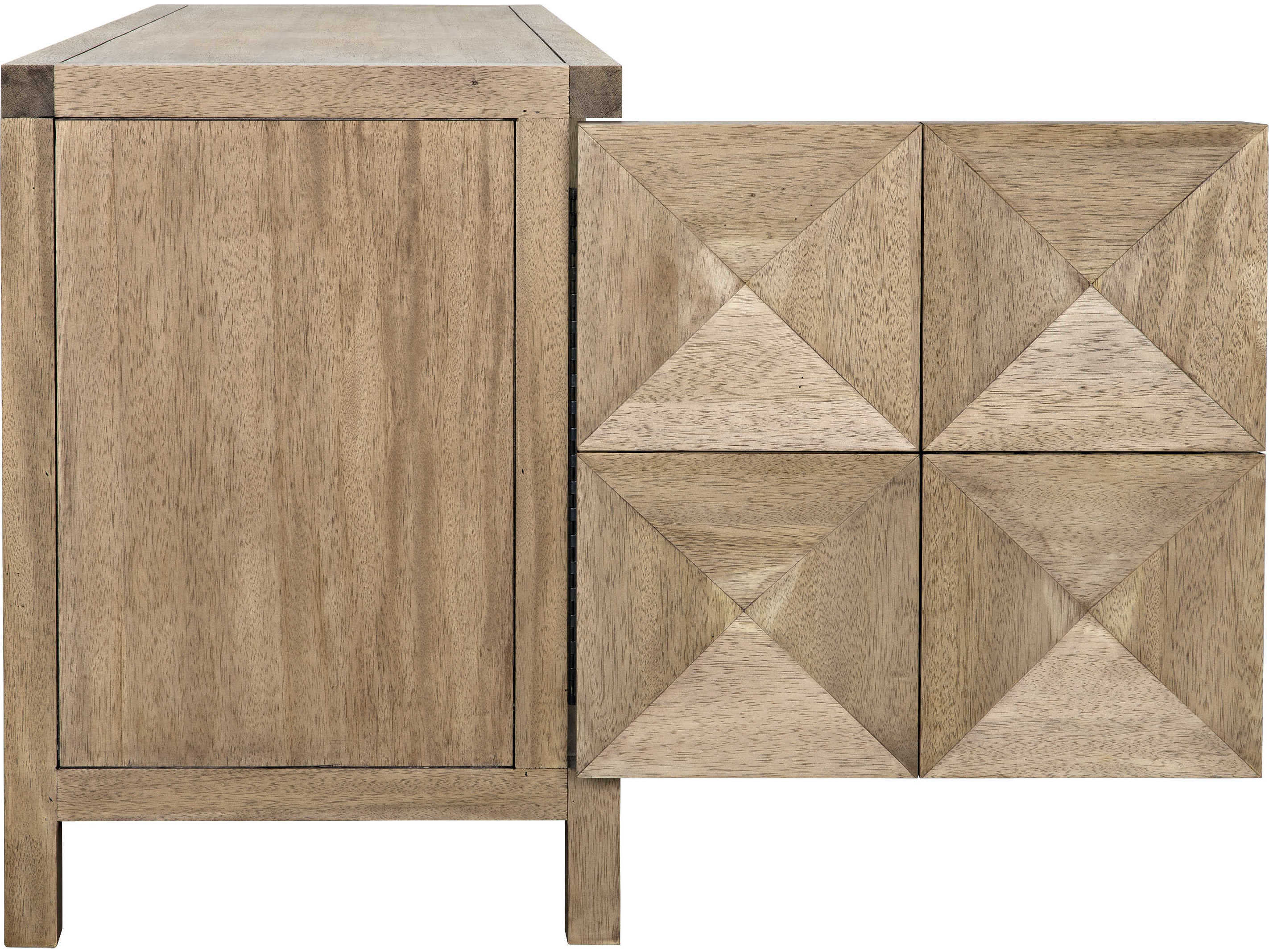 Noir 76" Walnut Wood Washed Sideboard