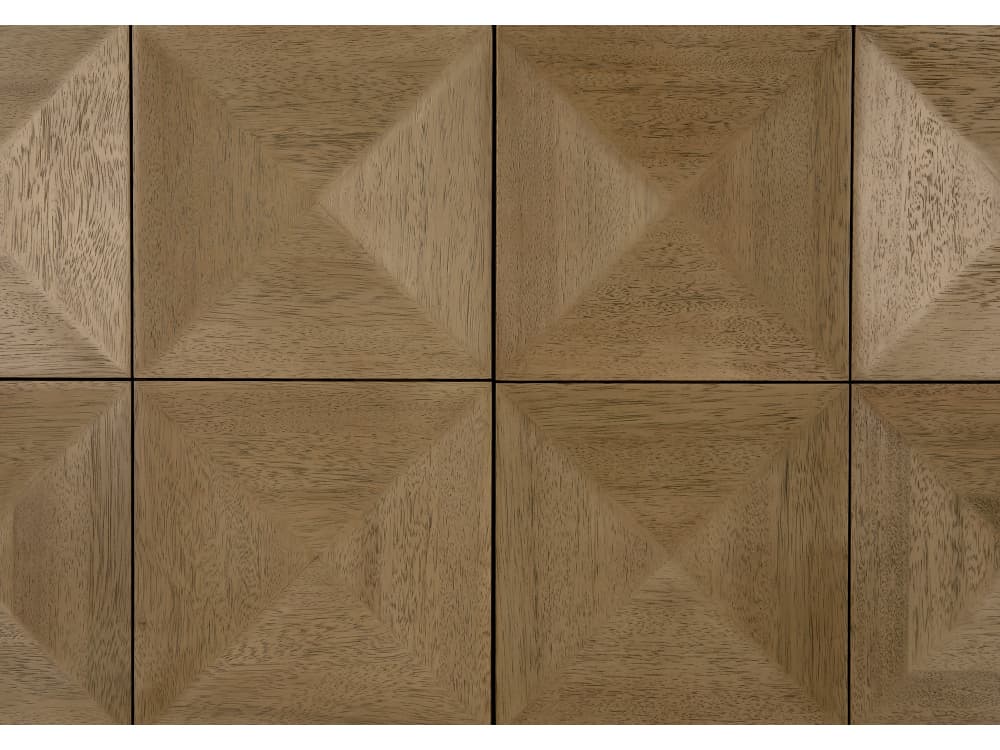 Noir Quadrant 96" Walnut Wood Washed Sideboard